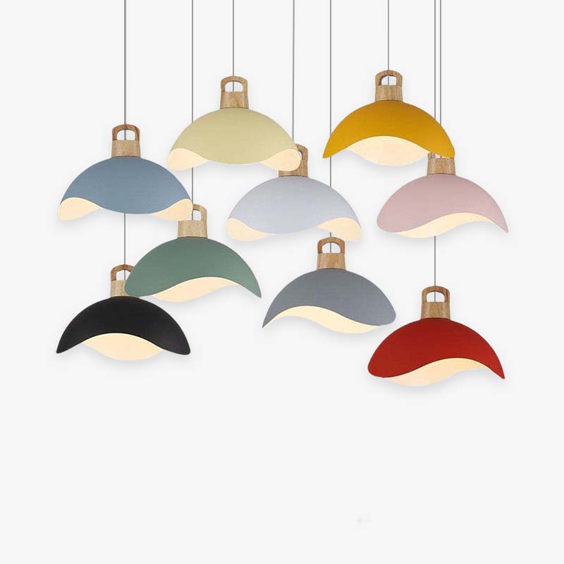 Valentina Design LED Pendelleuchte Schwarz Schlafzimmer/Esszimmer Metall