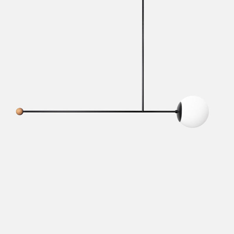 Avi Minimalistisch Lineare LED Pendelleuchte SchwarzEsszimmer Metall 4 Stile 1/2/3 Flammig