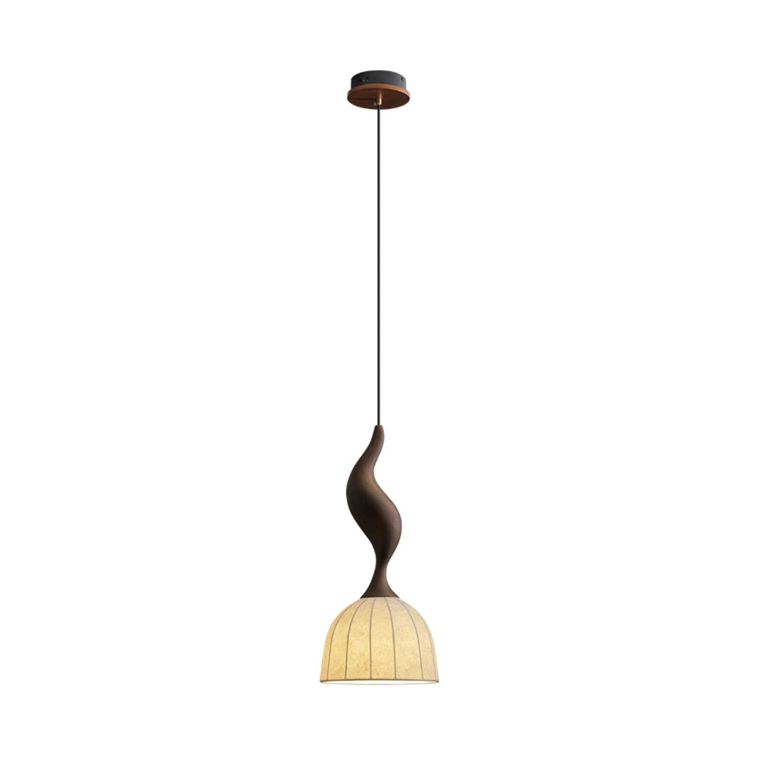 Colire Creativity Pendelleuchte aus Gedrehtem Holz-Letslighting