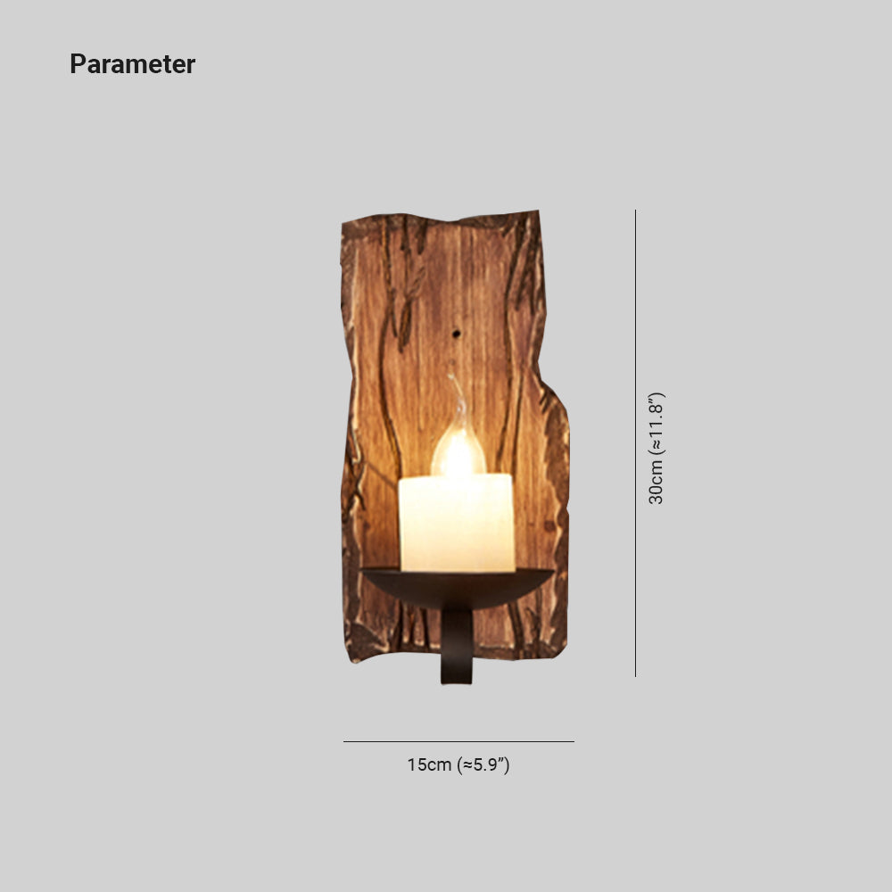 Epoch Moderne LED Wandleuchte Holz/Metall Wohnzimmer/schlafzimmer