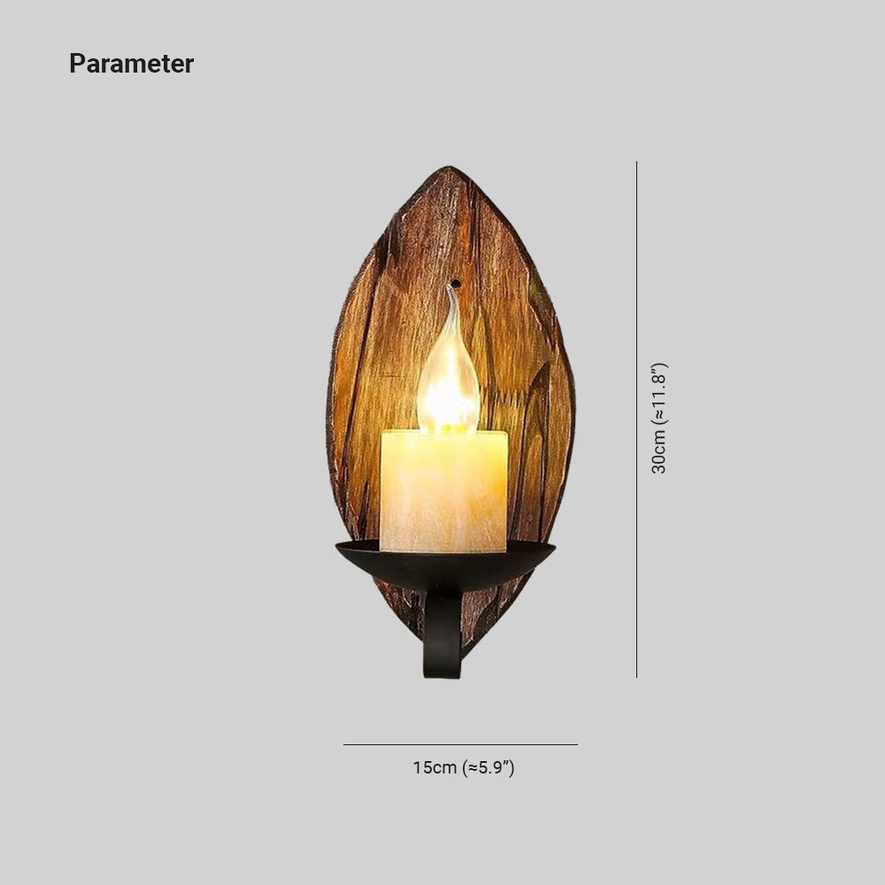 Epoch Designer LED Wandleuchte Esszimmer/Schlafzimmer Holz/Metall