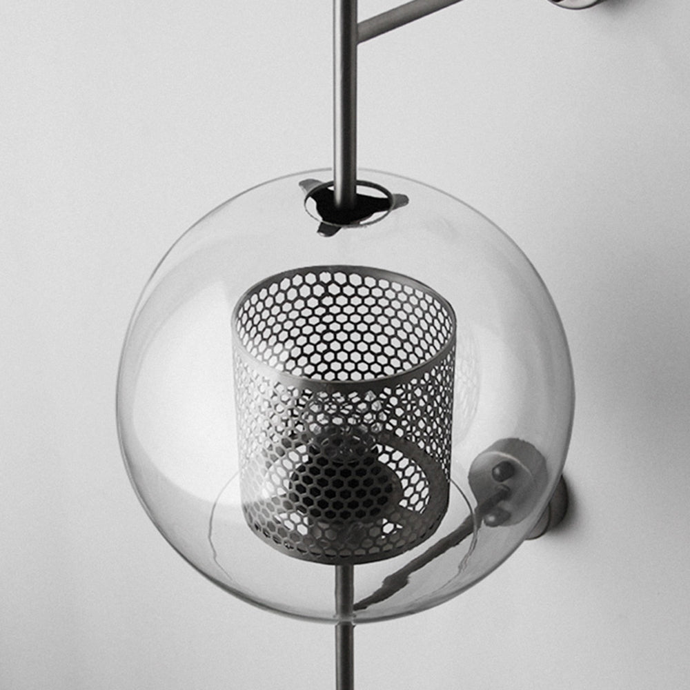 Valentina Industrial LED Wandleuchte Global, Silber/Gold, Innen