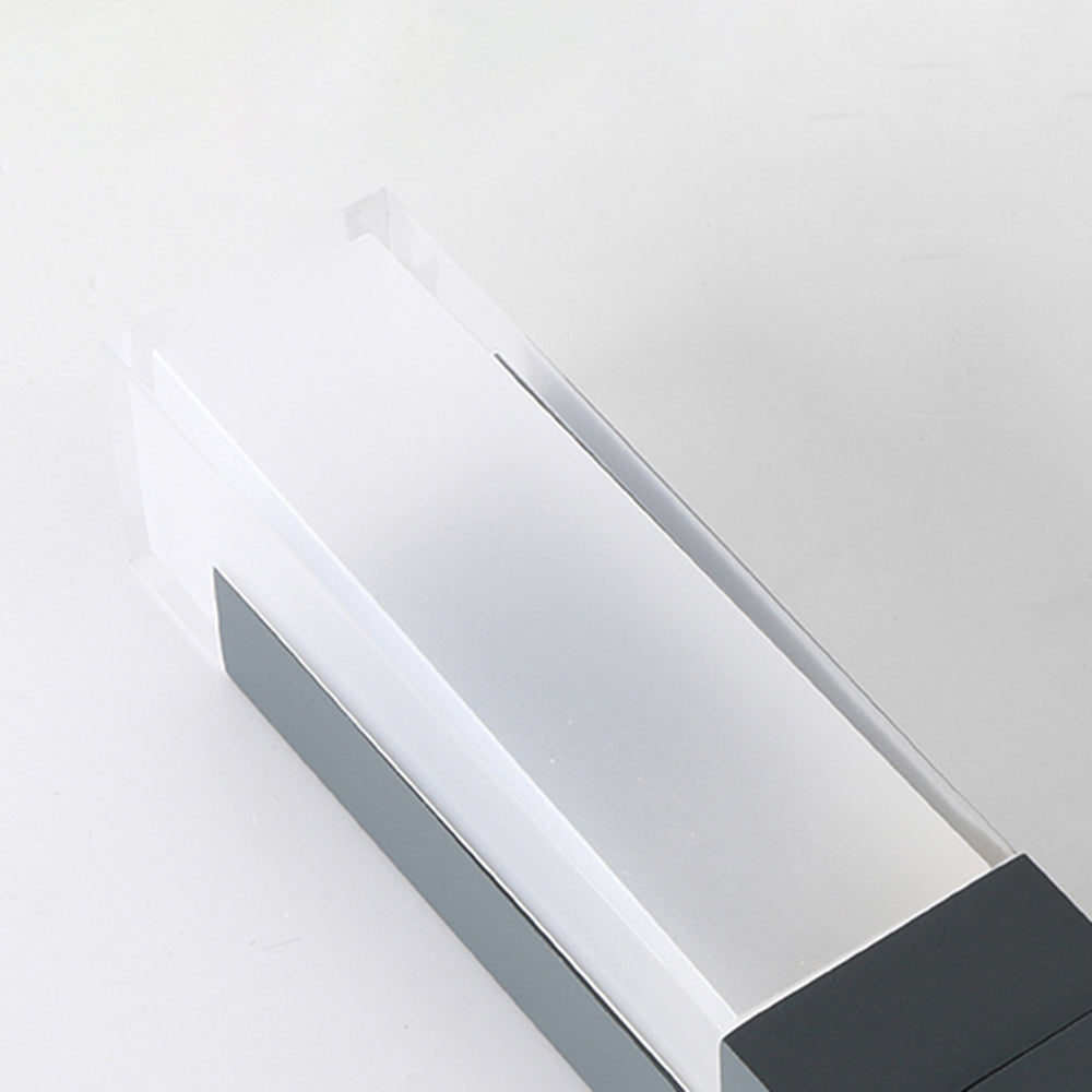 Ray Modern LED Rechtecke Außenleuchte Metall Acryl Garten Flur Balkon