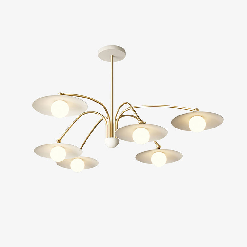 Cairns Modern LED Pendelleuchte Kegel Kugel Wohnzimmer, Gold, Metall Glas