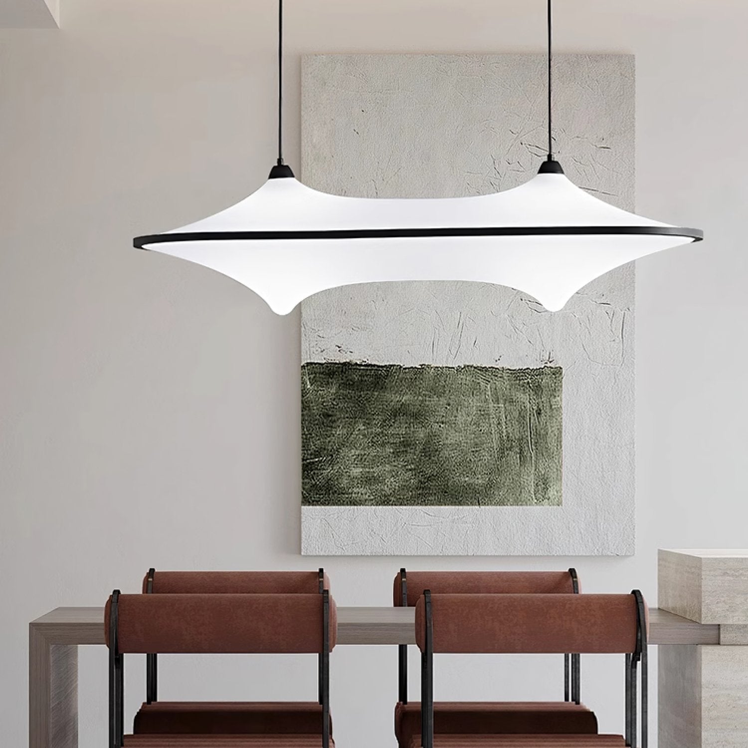 Nebulux Minimalistische Pendelleuchte aus Metall-Letslighting