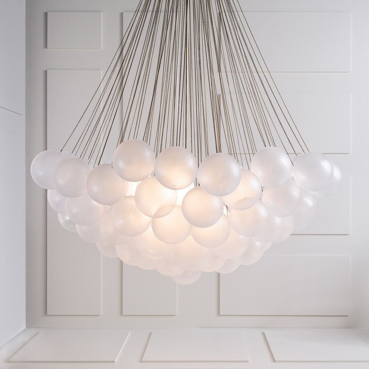 Lustra Kronleuchter Bubble Milchglas-Letslighting