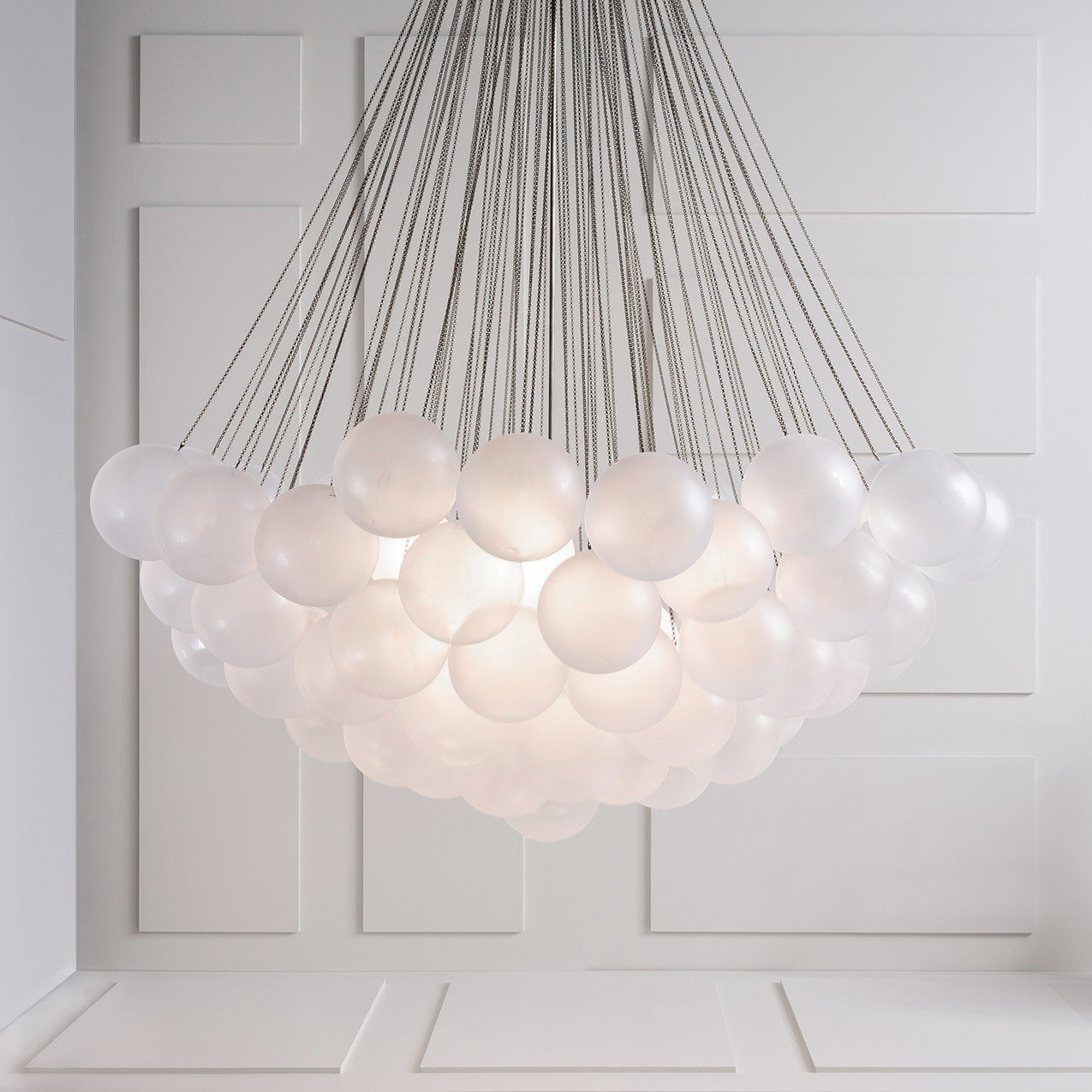 Lustra Kronleuchter Bubble Milchglas-Letslighting
