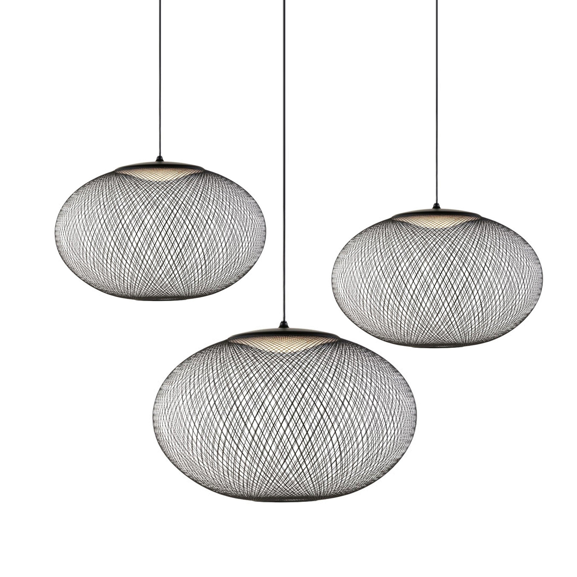 Lustra Pendelleuchte lic Netz Schwarz-Letslighting