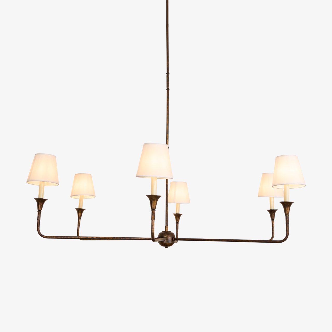 Lustra Pendelleuchte Schwarz Kerzenform Zulaufend-Letslighting