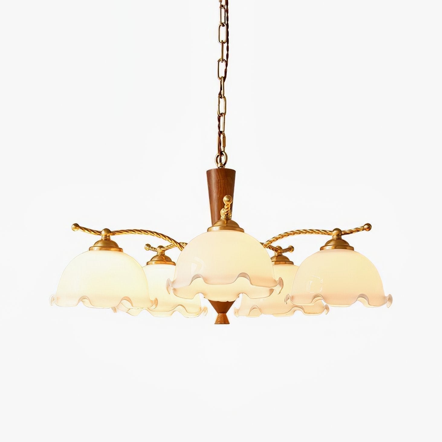 Daisy Eleganter Vintage-Glas-Kronleuchter-Letslighting