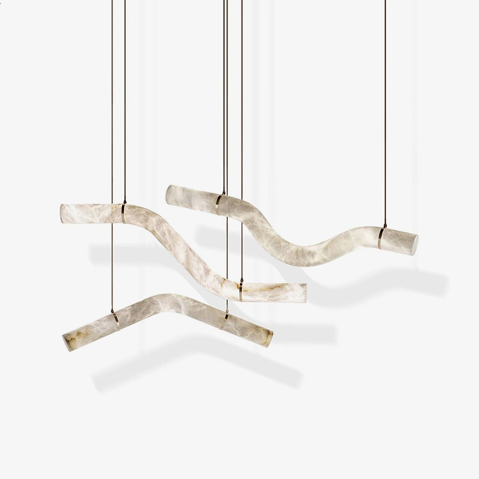 Utalyra Curved Alabaster Pendant Light - Neutralighting
