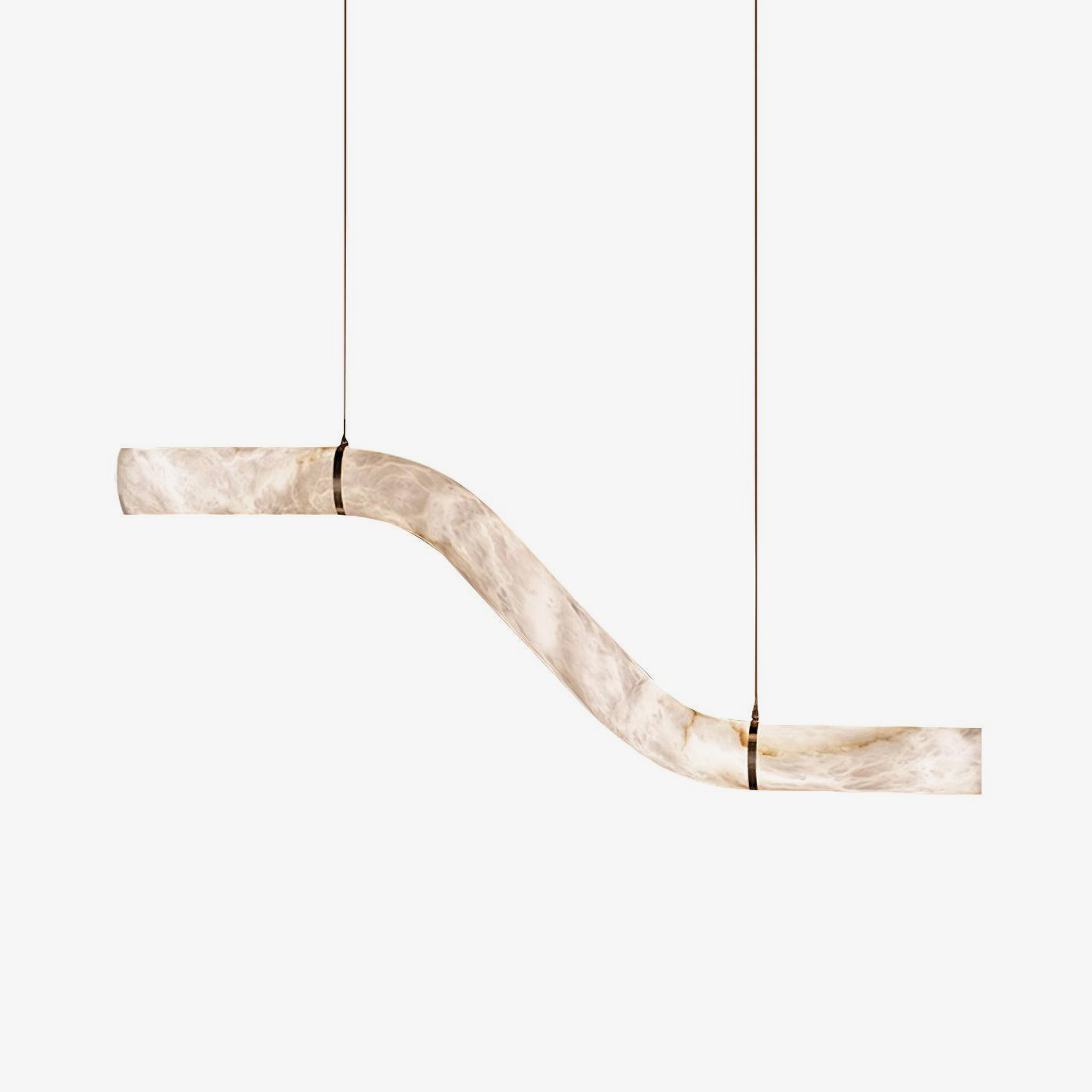 Utalyra Curved Alabaster Pendant Light - Neutralighting