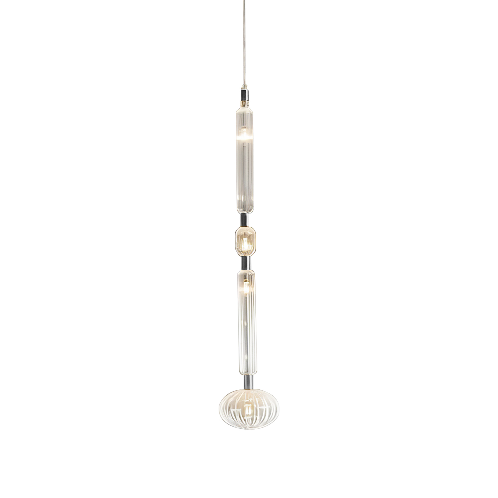 Solara Pendelleuchte Kristall Zylinder Cipher Modern-Letslighting