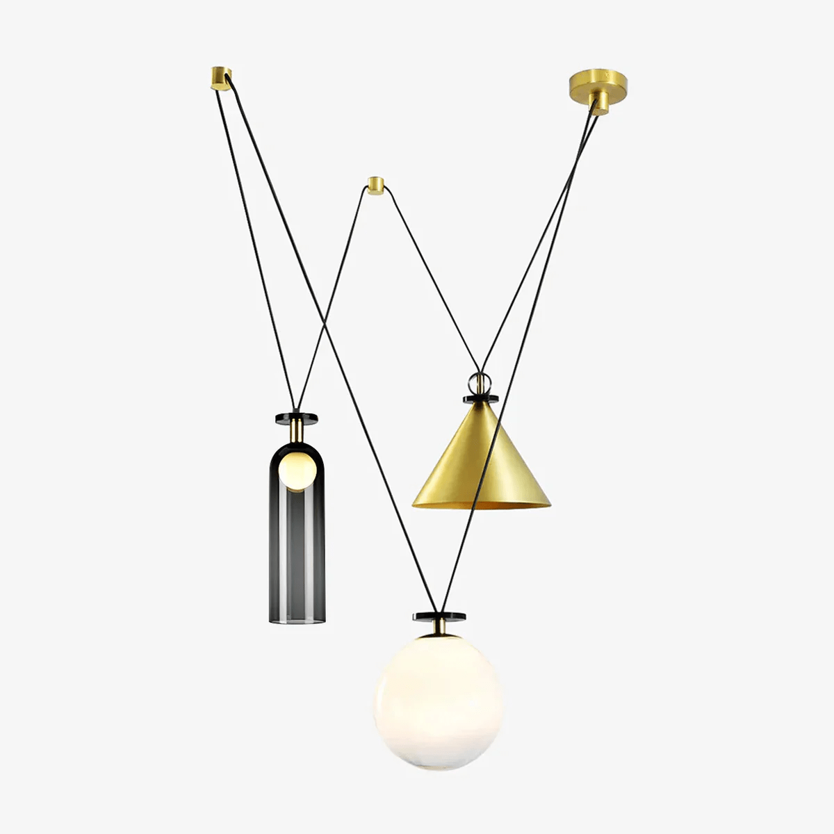 Lustra Kronleuchter Geometrische Form Kunst-Letslighting