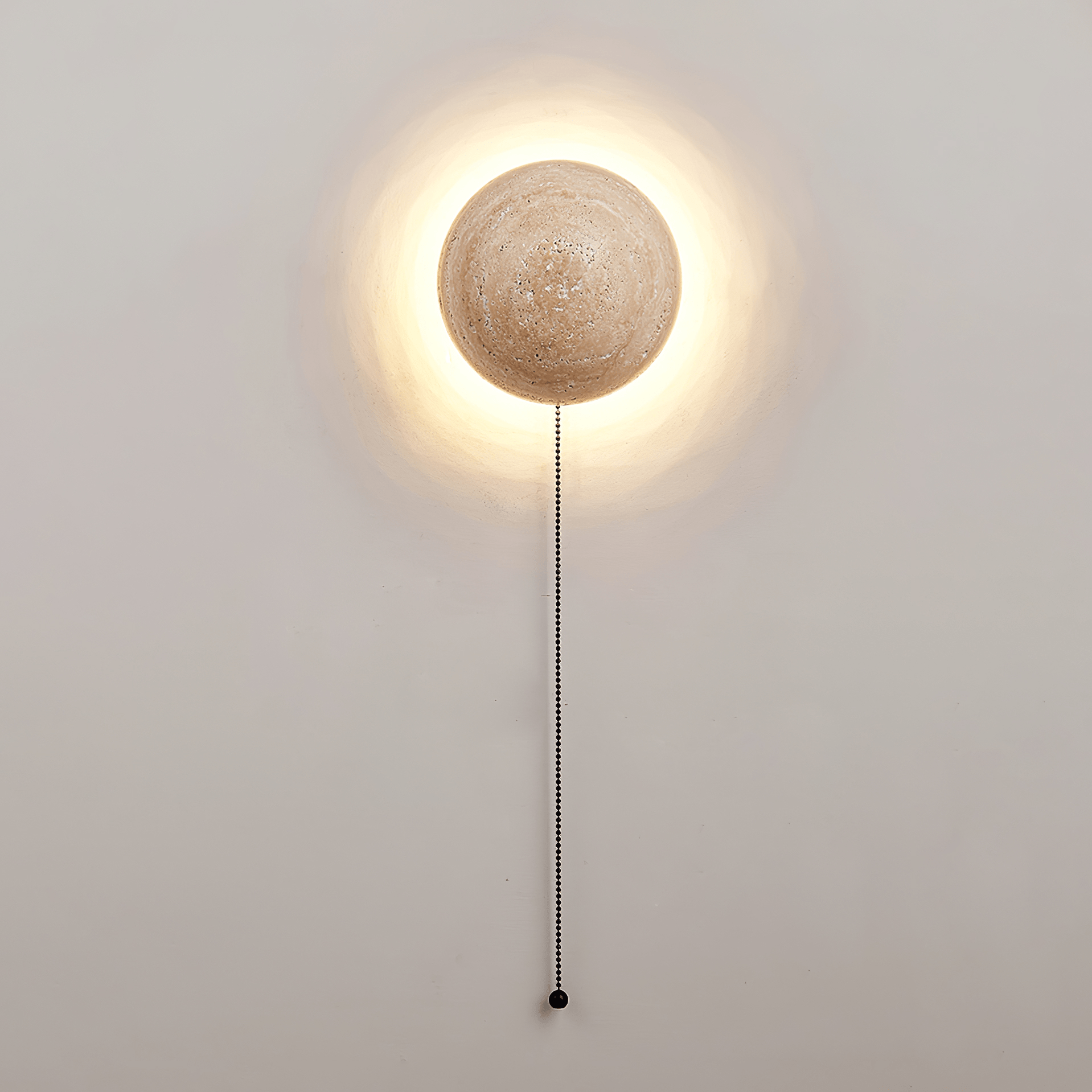 Nyvarion Minimalist Travertine Wall Light - Neutralighting