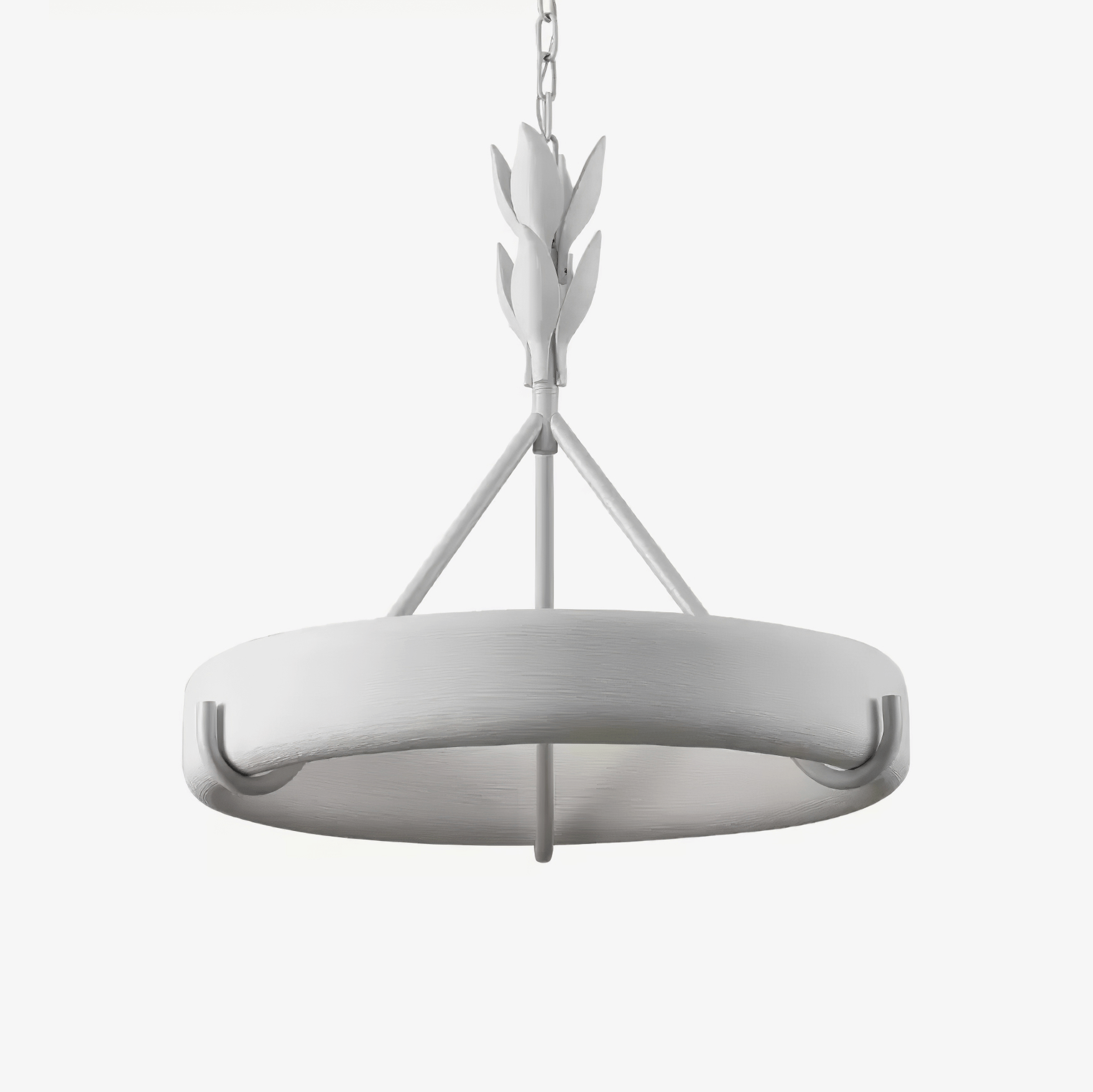 Lustra Kronleuchter Gips Weiß Floral Minimalistisch-Letslighting
