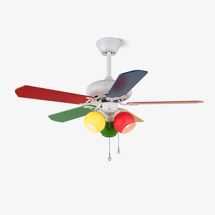 Carlo Verspielte Deckenventilator-Leuchte in einer Raumumgebung
