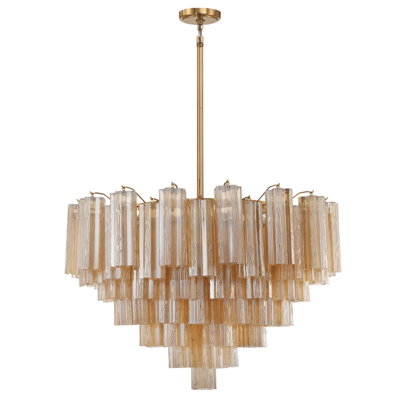 Aurora Chandelier Virella Murano Glass Tube Luxury - Blowlighting
