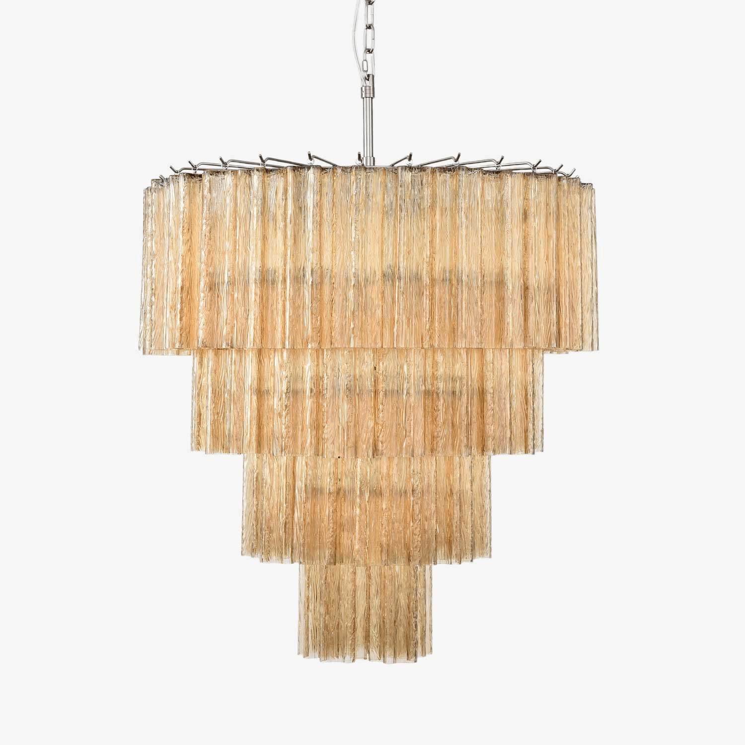 Aurora Chandelier Cascade Layered Glass Elegant Vintage - Neutralighting