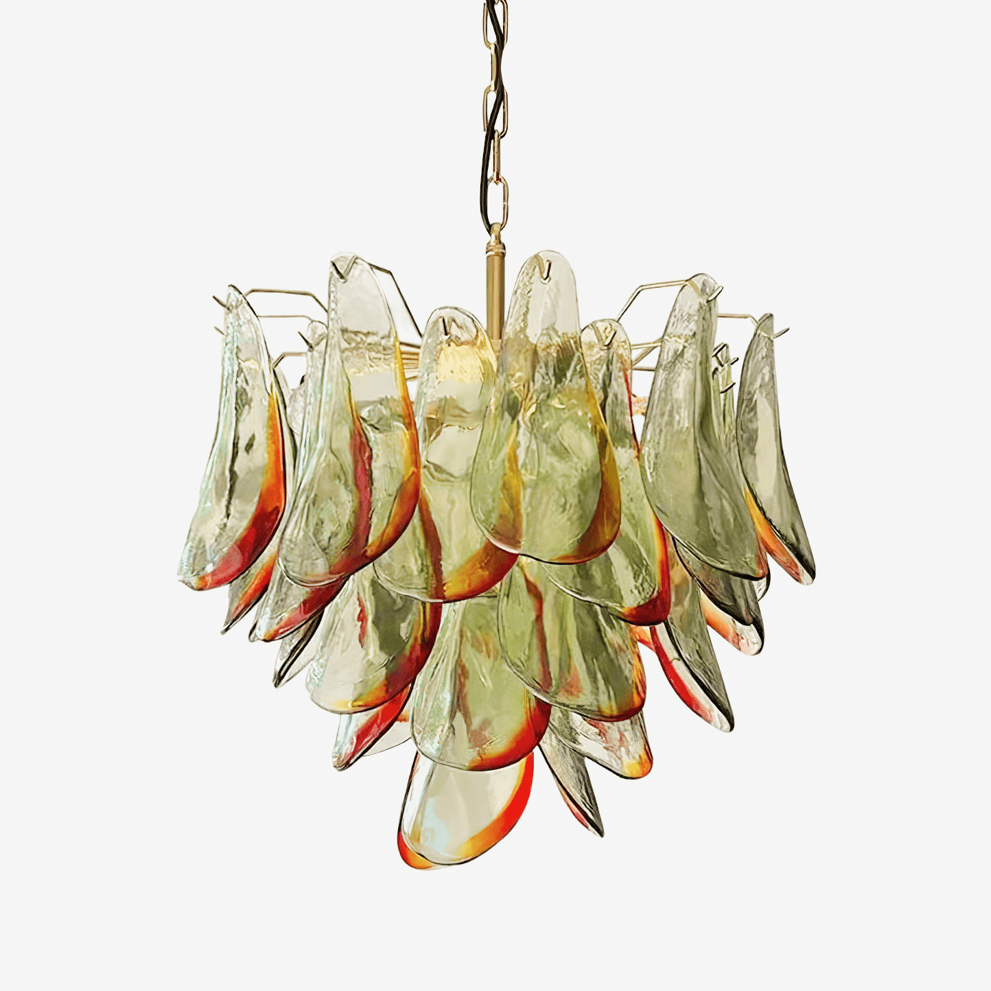 Aurora Chandelier Murano Glass Petal Elegant - Blowlighting