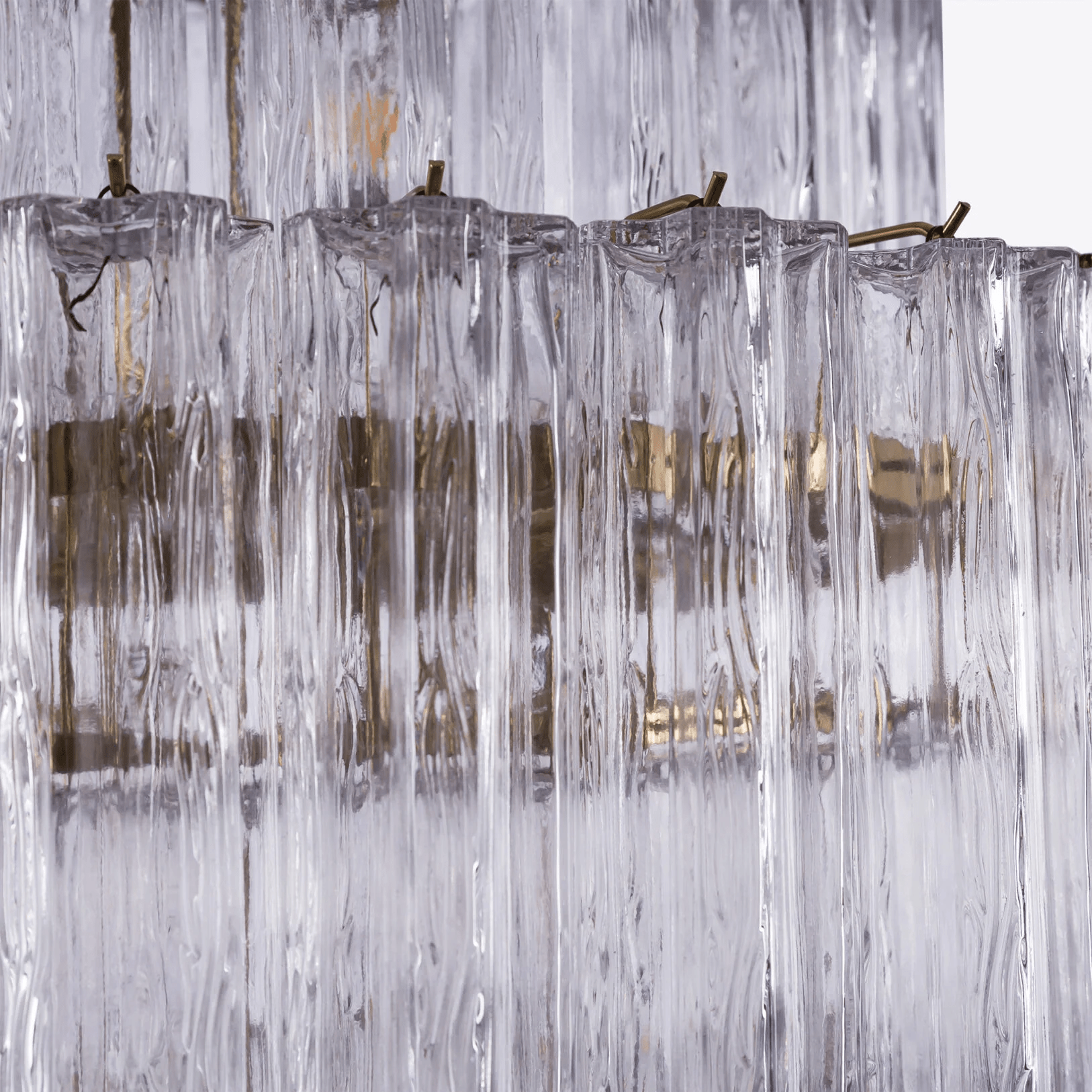 Aurora Chandelier Pink Prism Glass Layered Elegant - Neutralighting