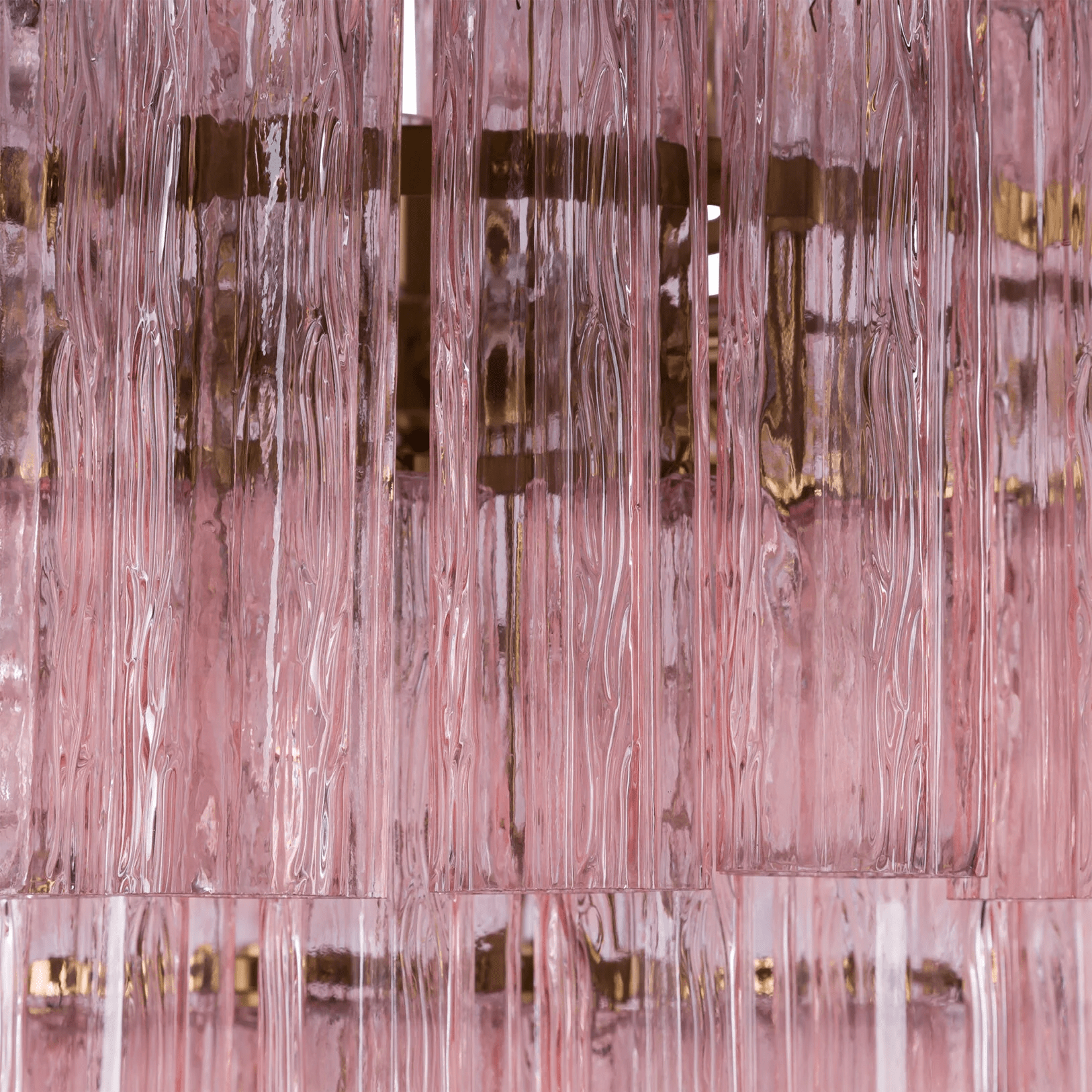 Aurora Chandelier Pink Prism Glass Layered Elegant - Neutralighting