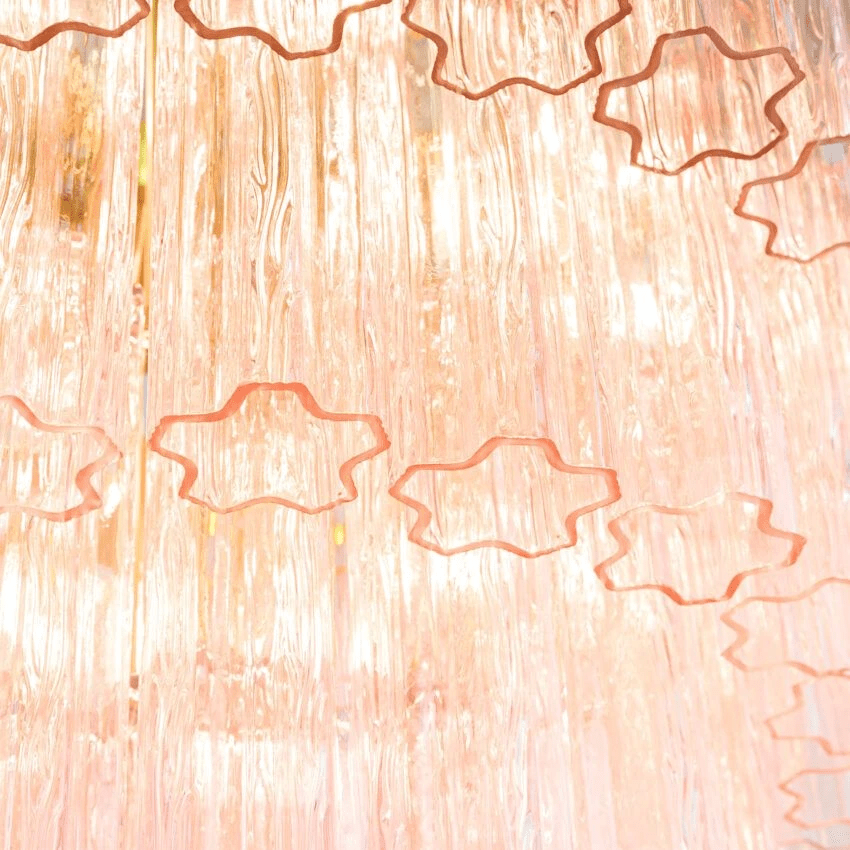 Aurora Chandelier Four Tier Fluted Glass - Neutralighting