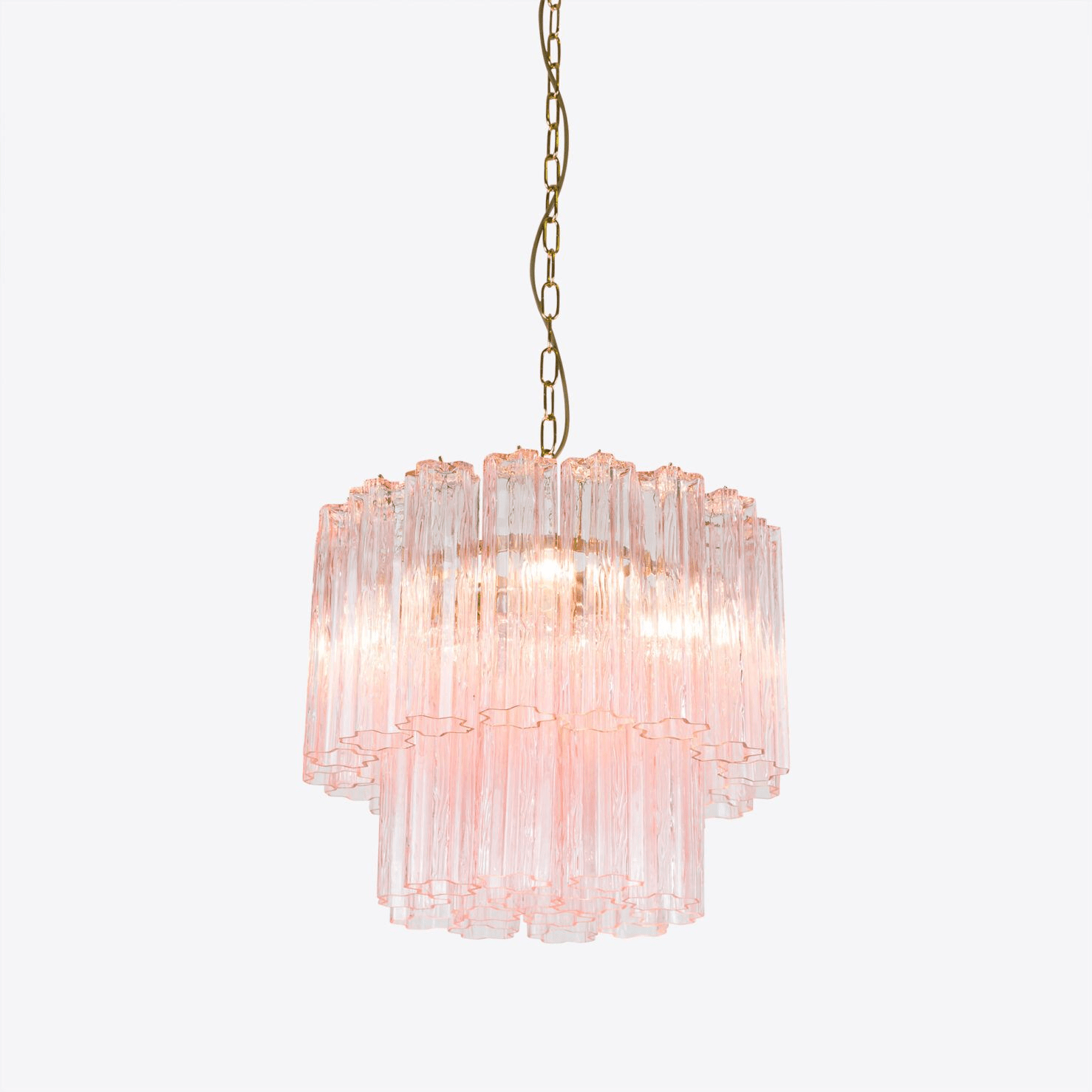 Aurora Chandelier Small Treviso Murano Glass Tube - Blowlighting