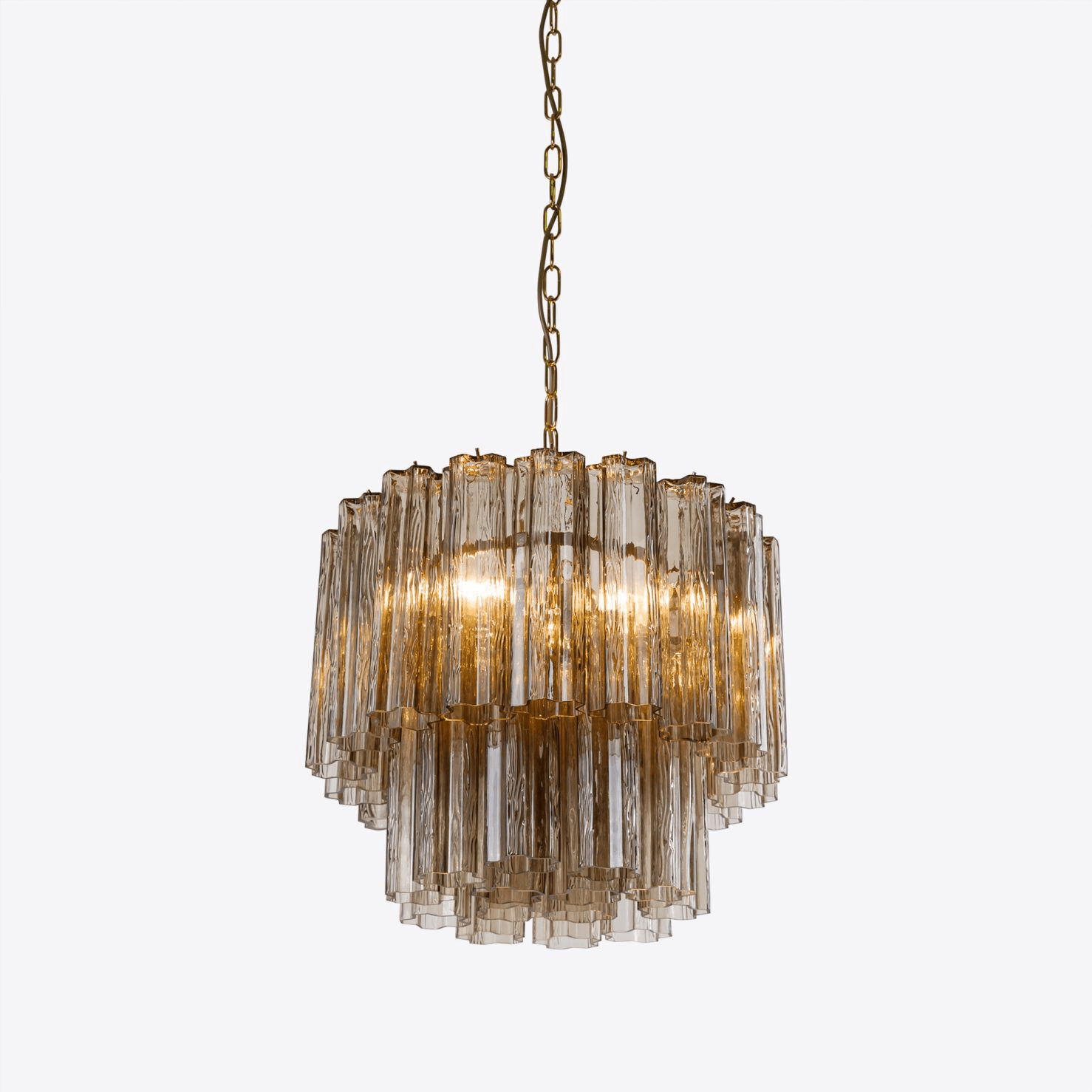 Aurora Chandelier Small Treviso Murano Glass Tube - Blowlighting