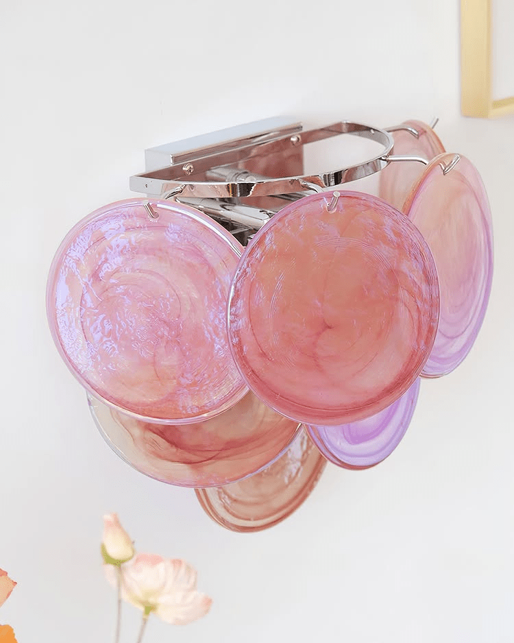 Aurora Wall Lamp Murano Glass Disc Artistic - Blowlighting
