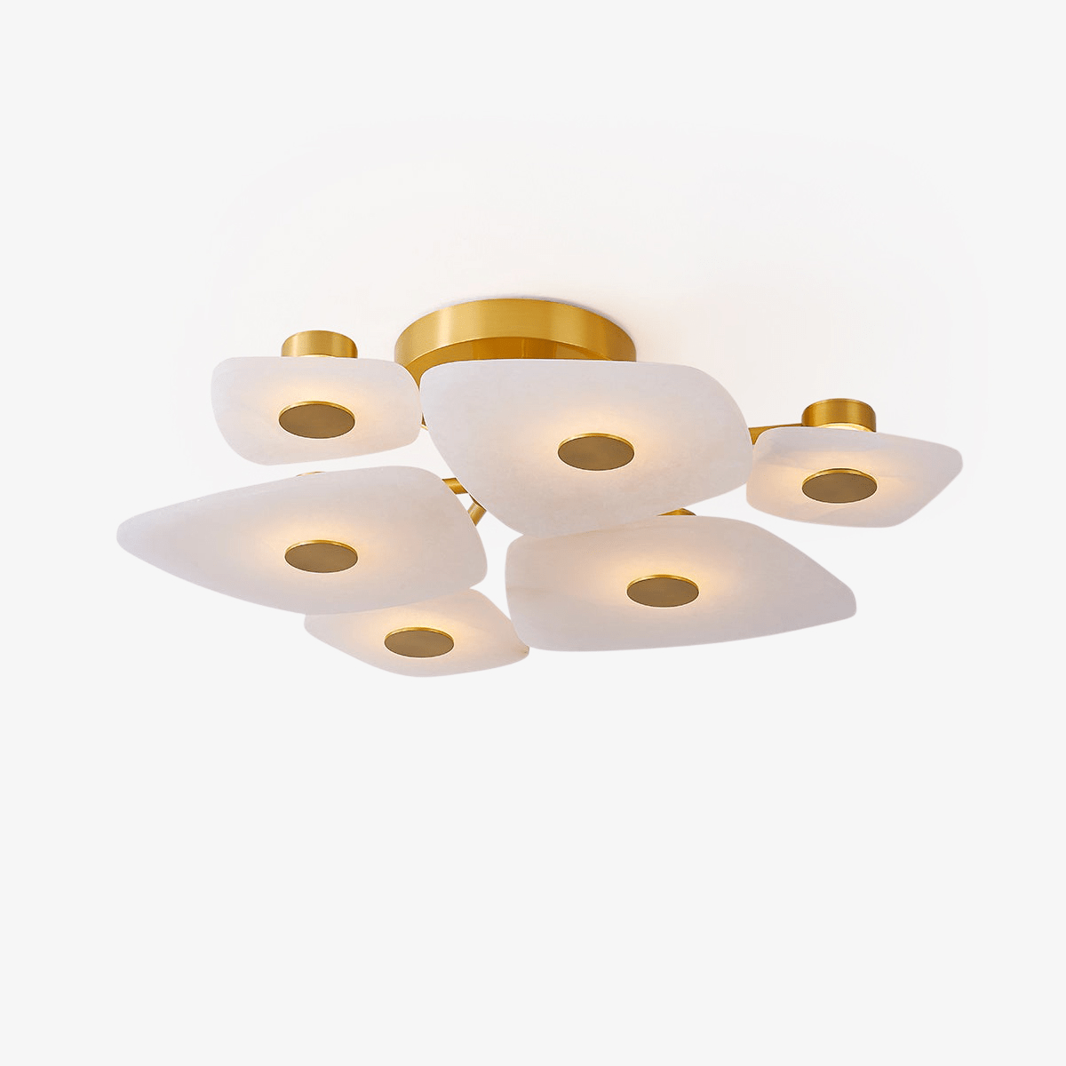 Ilsilyra Petal Shaped Glass Ceiling Light - Neutralighting