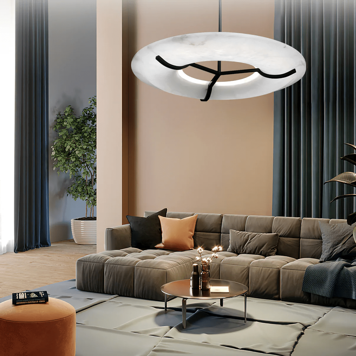 Uvare Alabaster Chandelier - Neutralighting