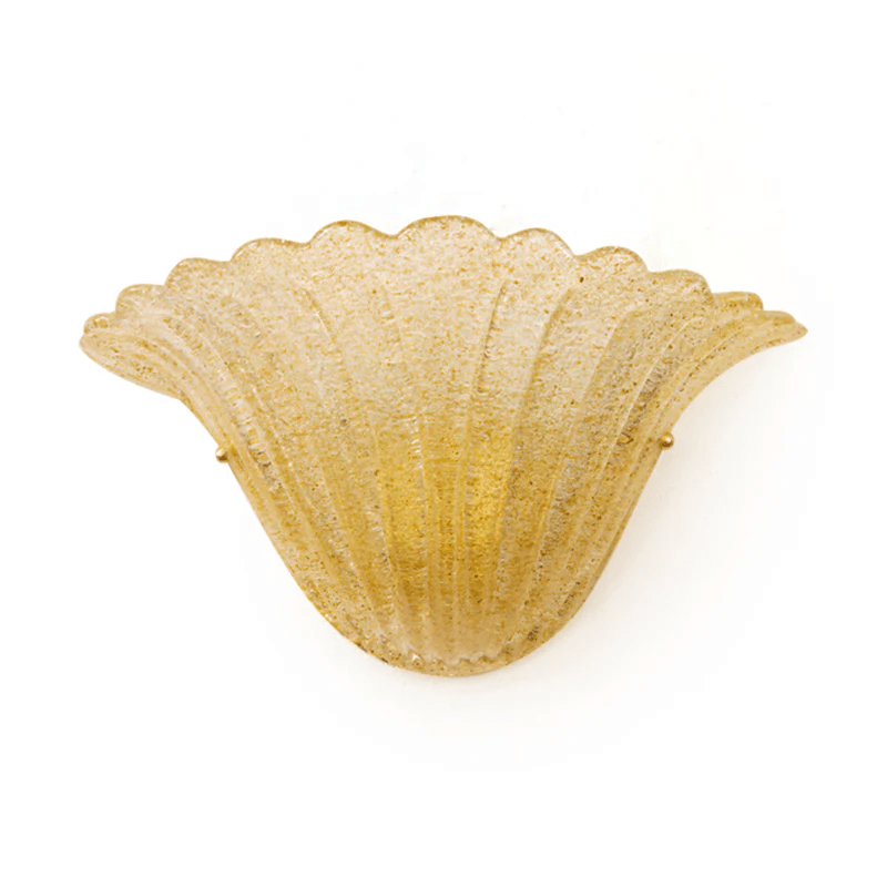 Aurora Wall Lamp Scallop Edge Textured Glass Elegant - Neutralighting