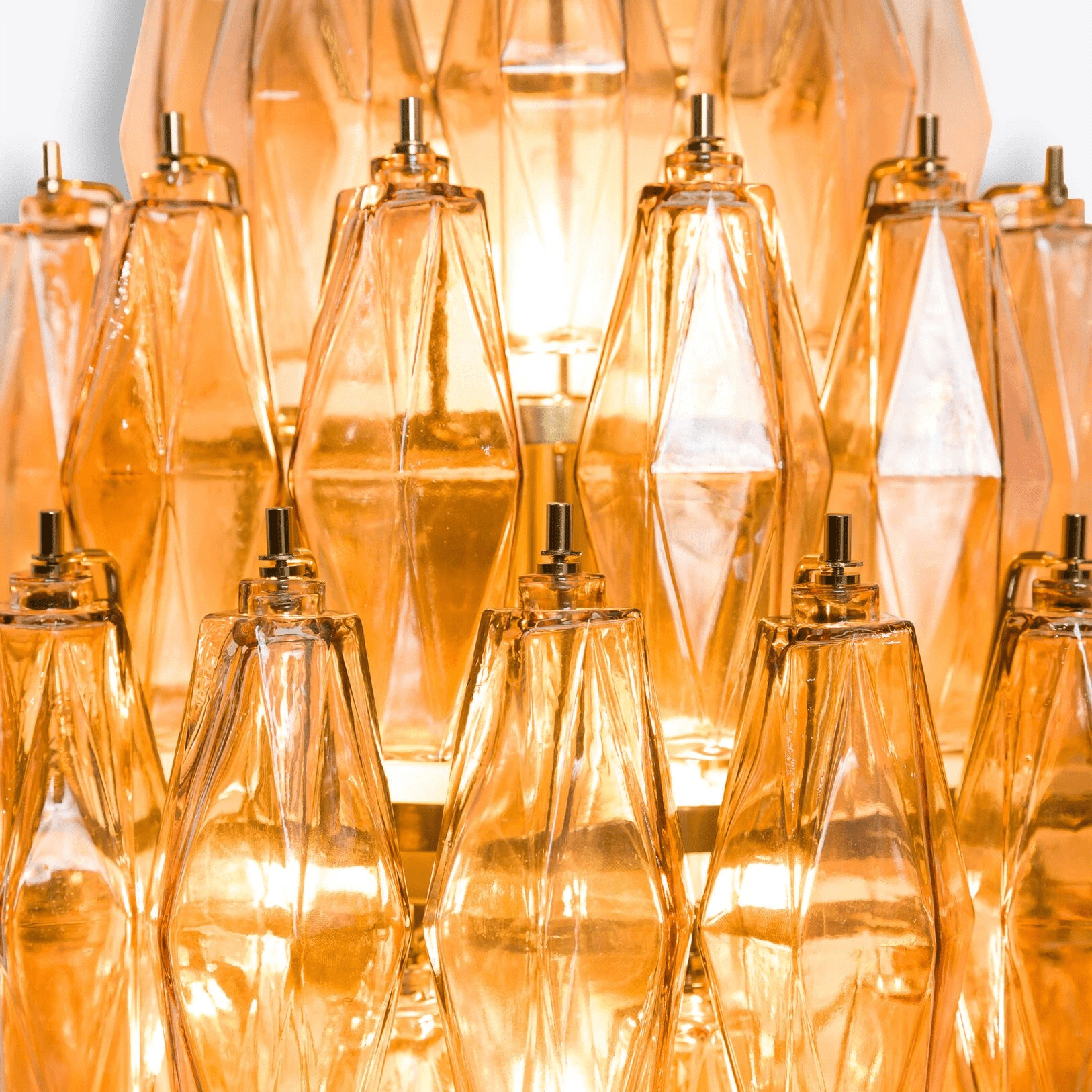 Aurora Wall Light Amber Diamond Polyhedron Vintage - Neutralighting