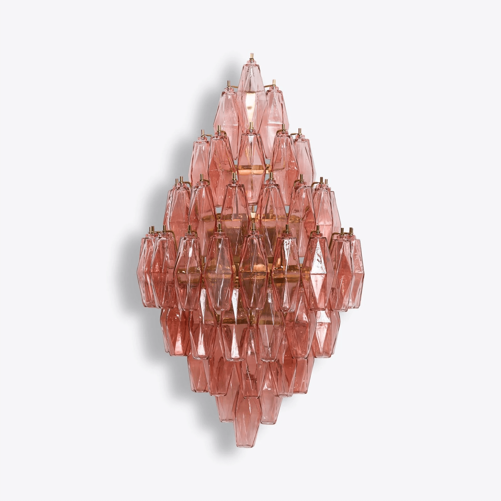 Aurora Wall Light Amber Diamond Polyhedron Vintage - Neutralighting