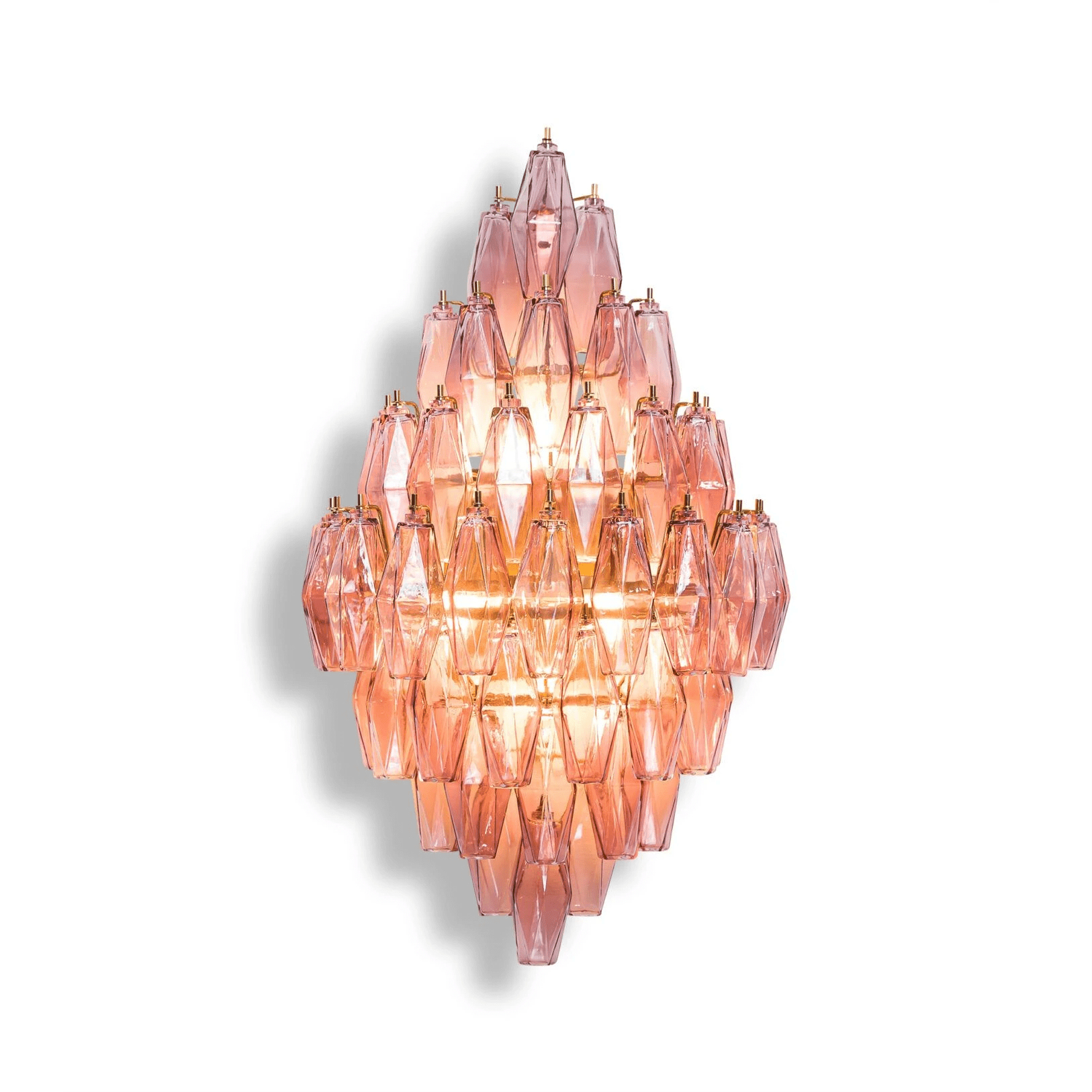 Aurora Wall Light Amber Diamond Polyhedron Vintage - Neutralighting