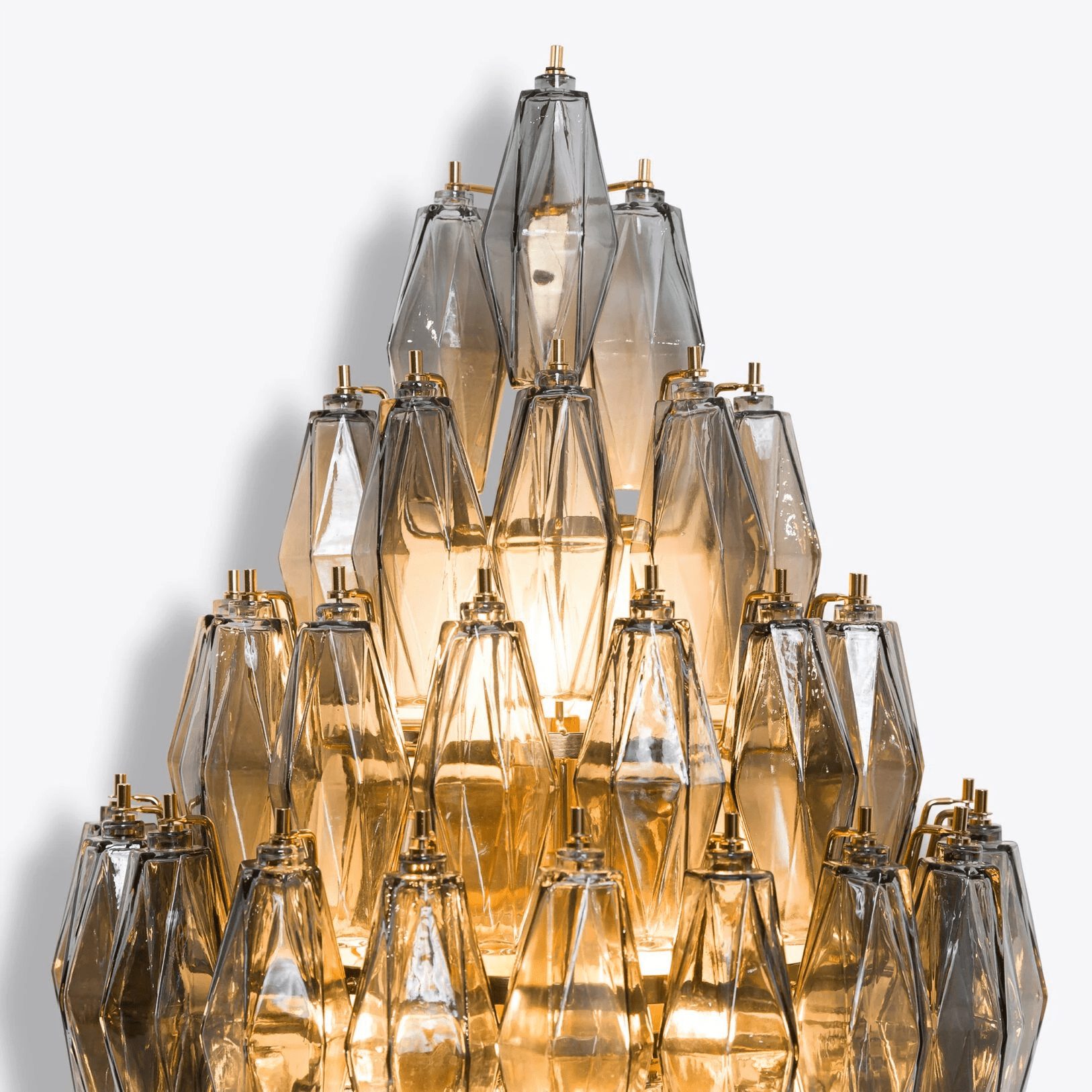 Aurora Wall Light Amber Diamond Polyhedron Vintage - Neutralighting