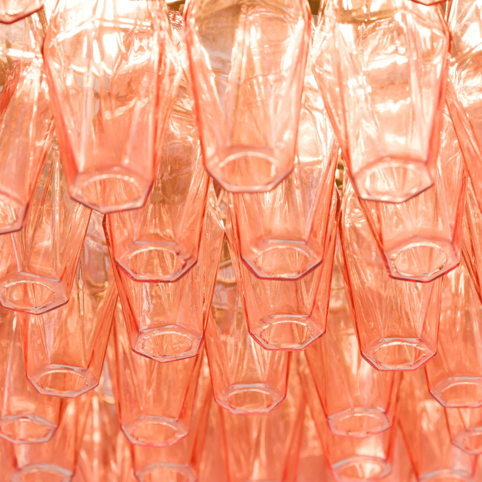 Aurora Chandelier Drum Amber Glass Elegant - Neutralighting