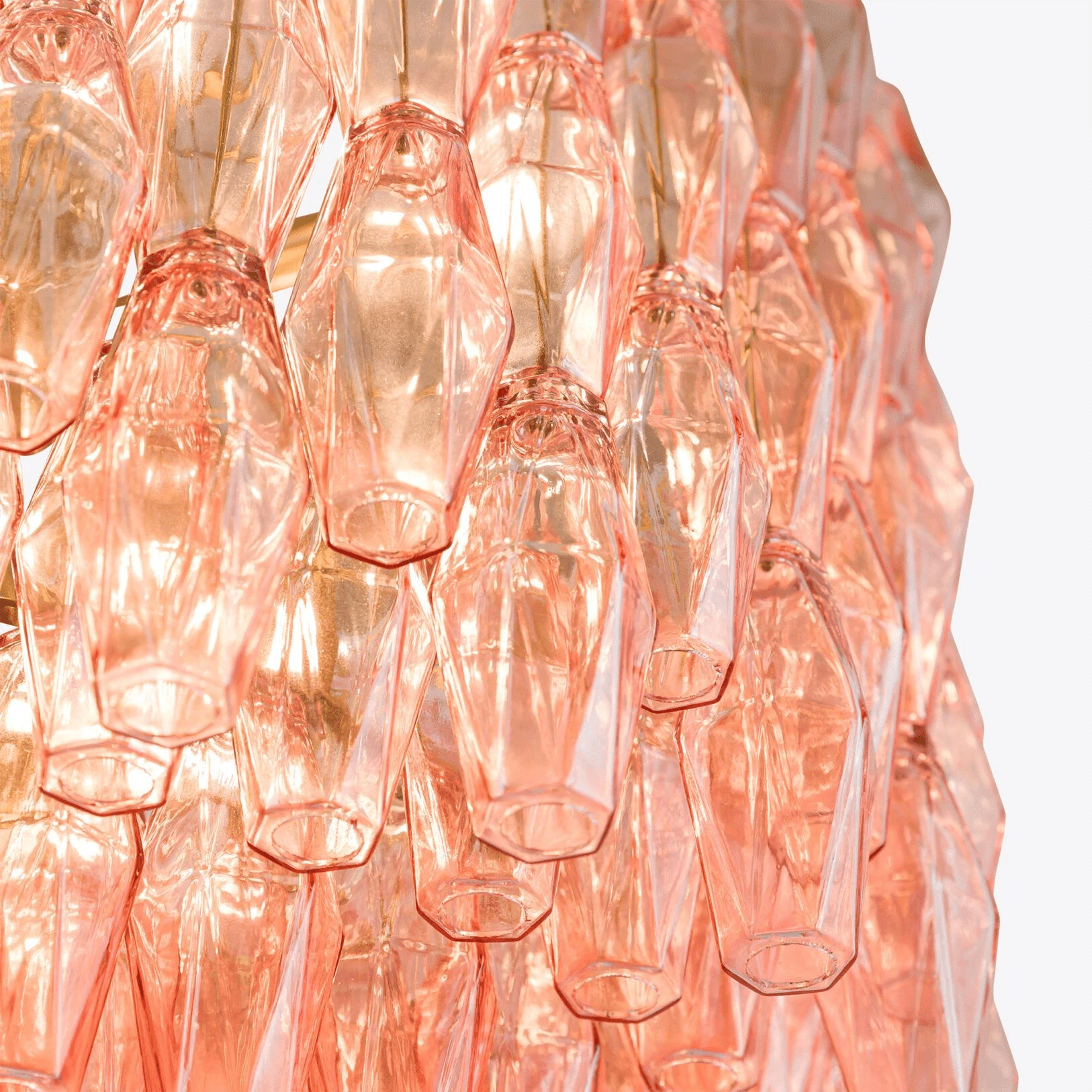 Aurora Chandelier Drum Amber Glass Elegant - Neutralighting