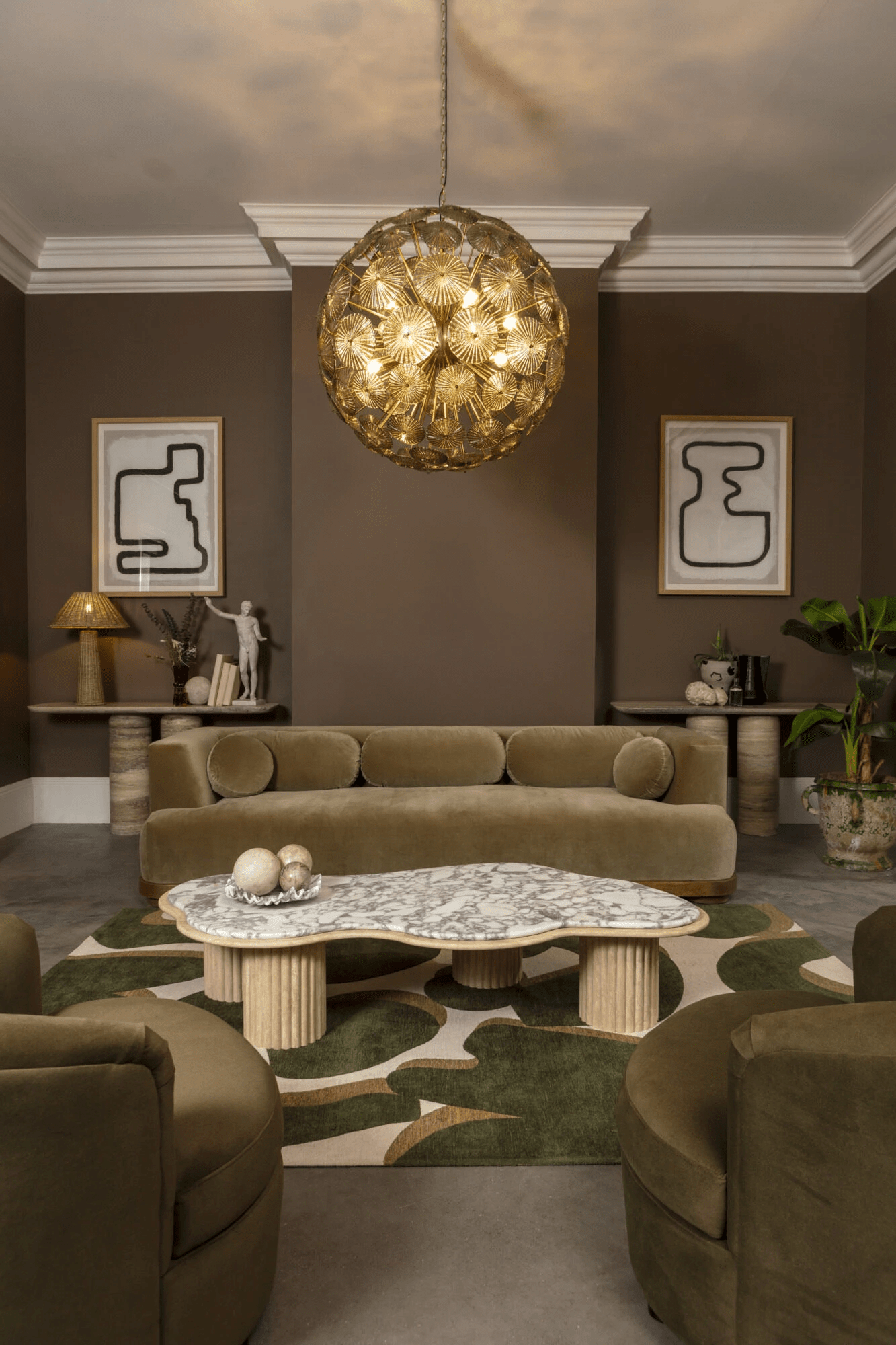 Aurora Chandelier Sputnik Dandelion Burst Glass - Neutralighting