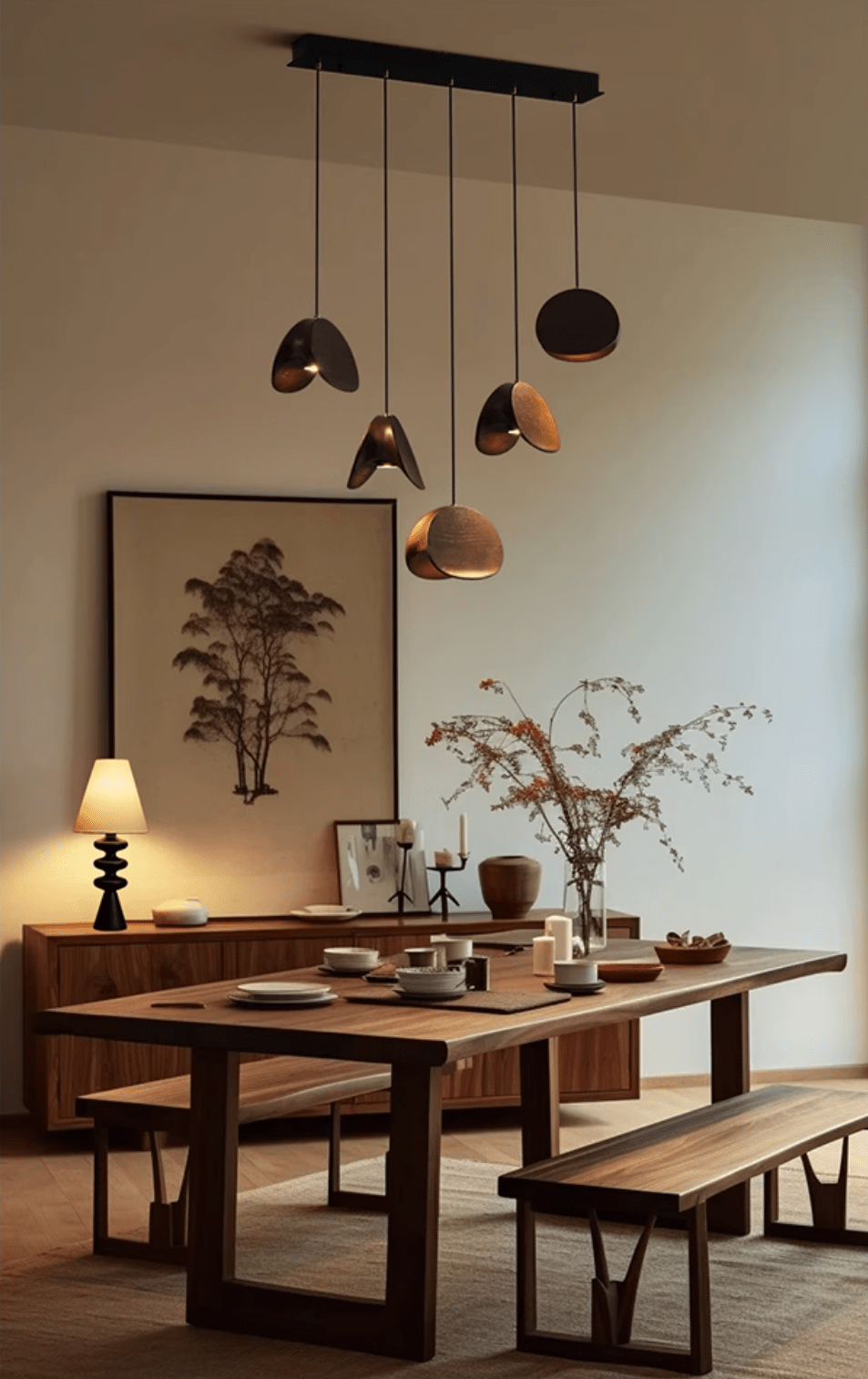 Tavro Minimalistische Pendelleuchte aus Holz-Letslighting