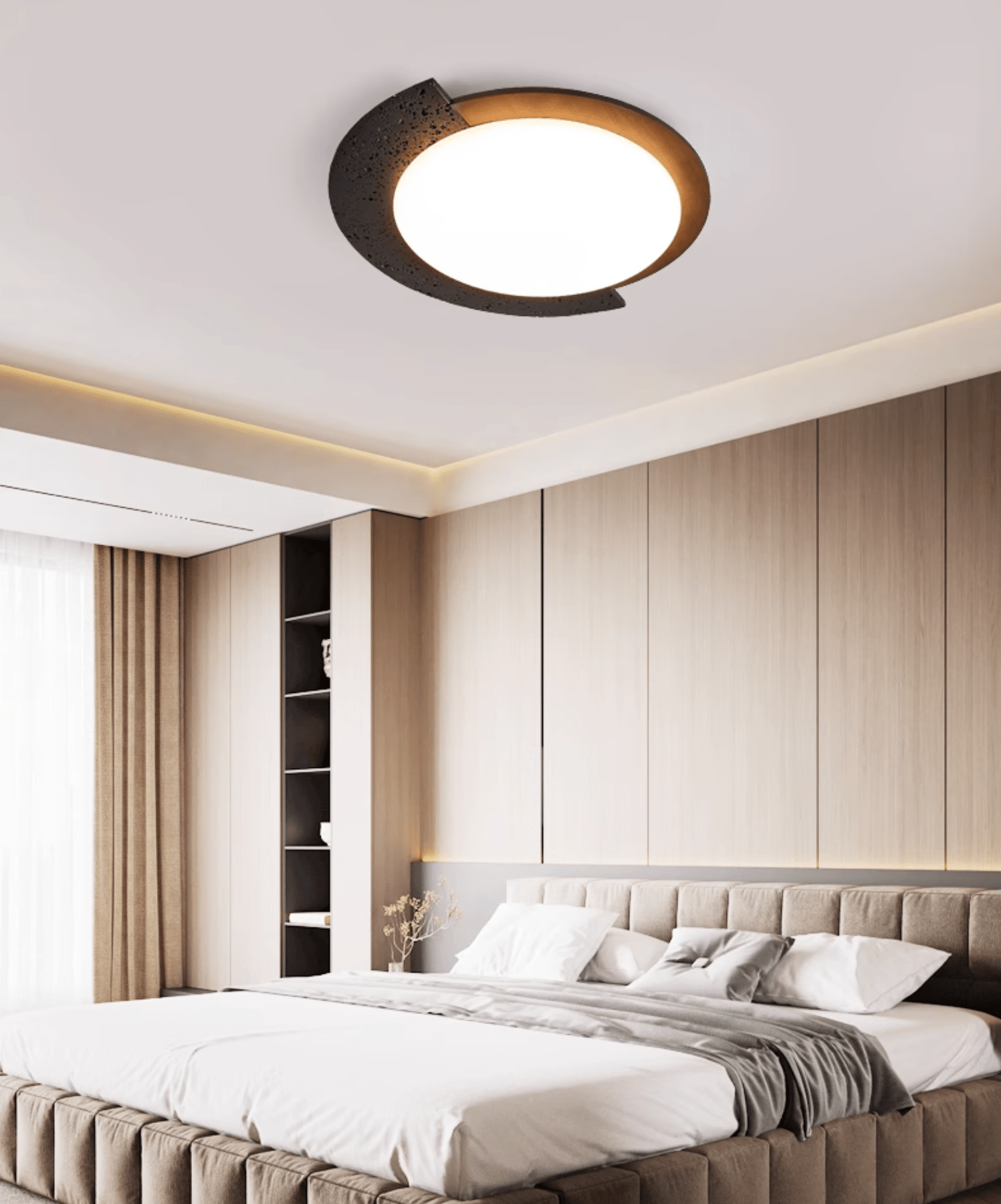 Ulvinor Asymmetrical Travertine Ceiling Light - Neutralighting