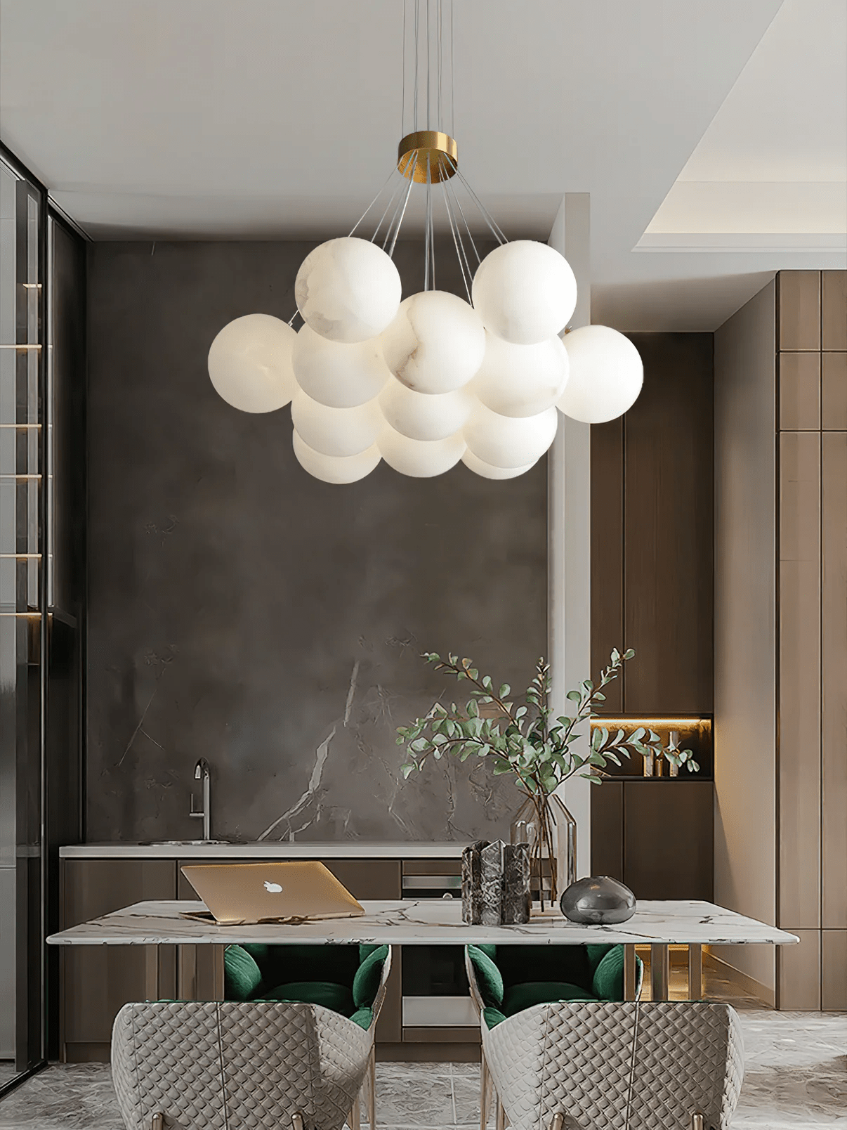 Zovenila Alabaster Chandelier - Neutralighting