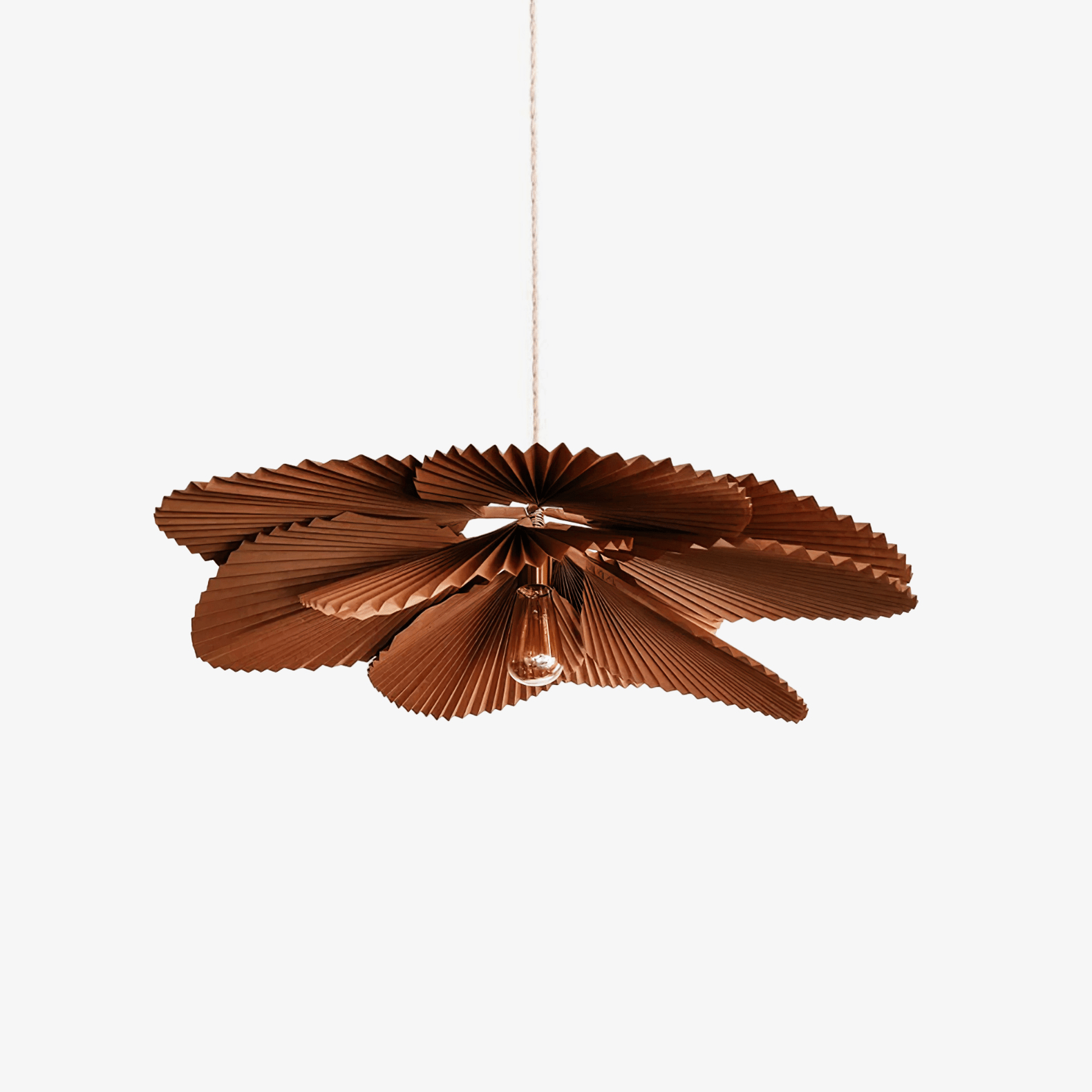Folded Leaf Lotus Pendant Lamp - Blowlighting