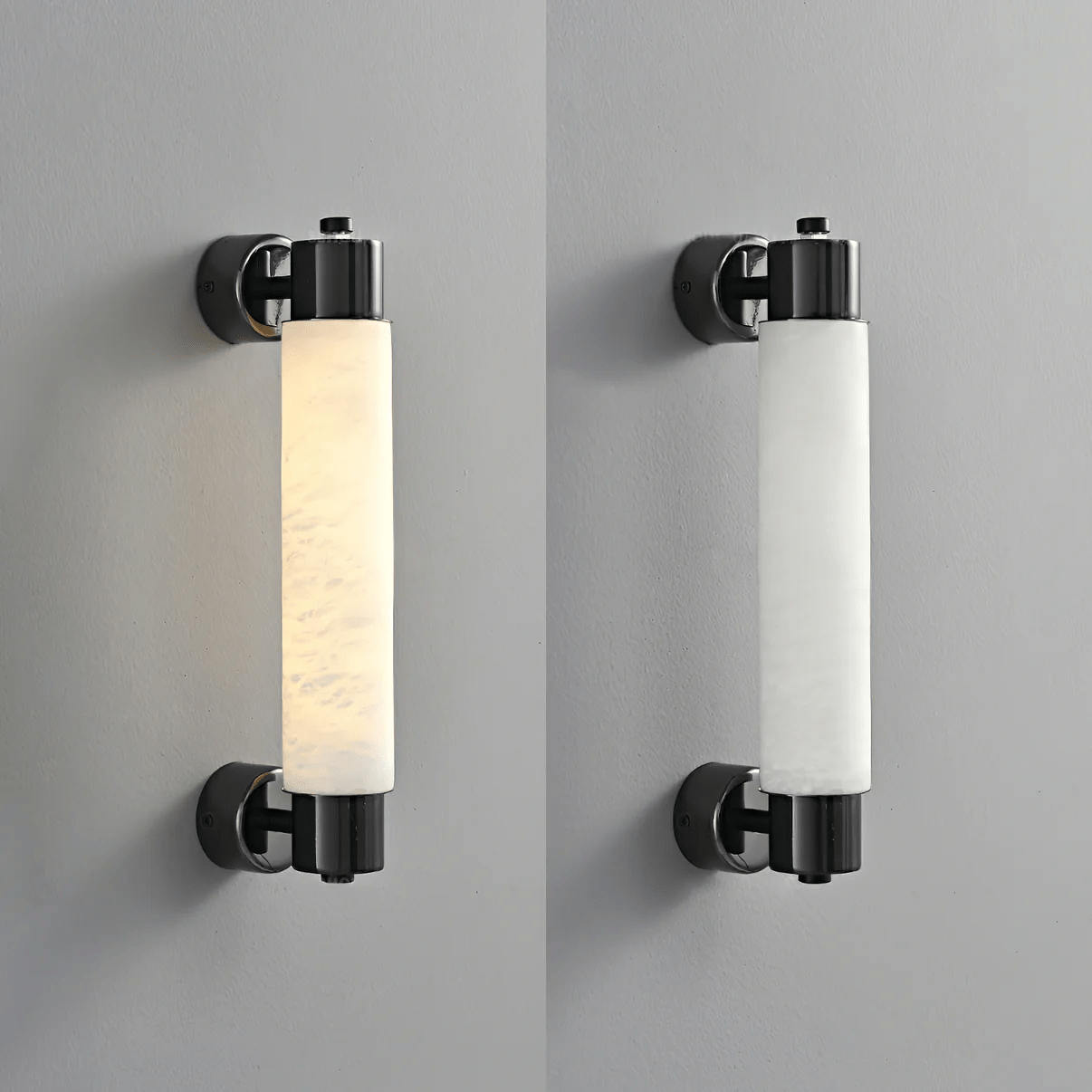 Eurthaeth Alabaster Brass Wall Light - Neutralighting