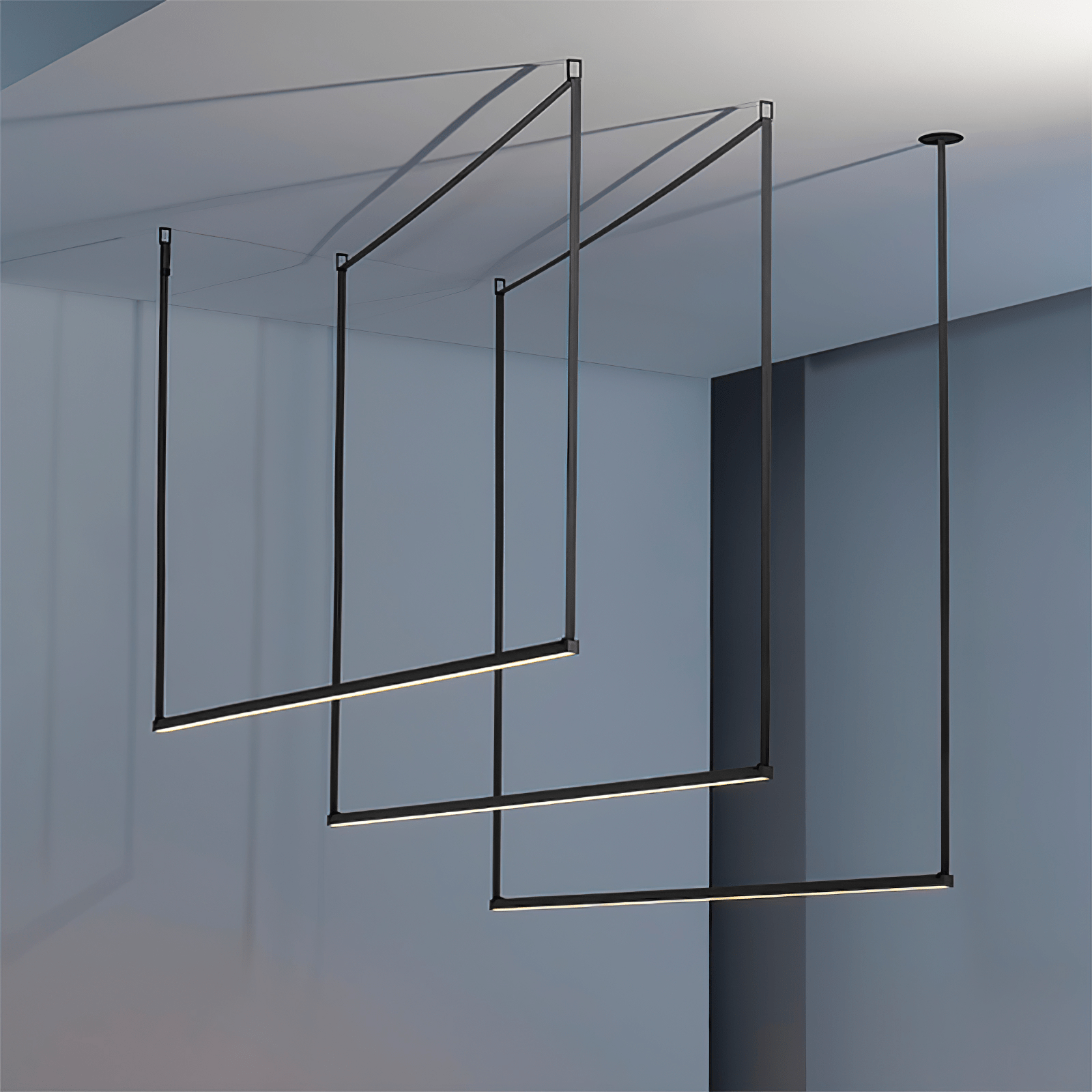 Gideon Minimalistische Pendelleuchte aus Metall-Letslighting