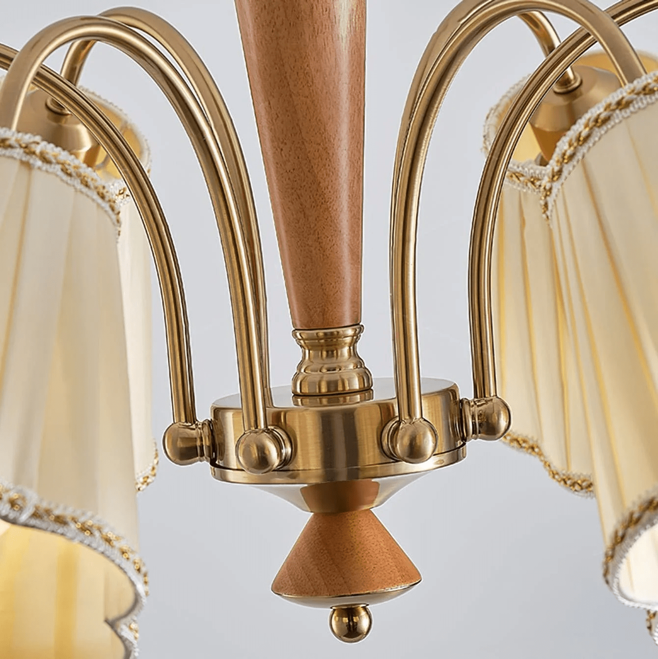 Elijh Vintage Stoff-Kronleuchter-Letslighting