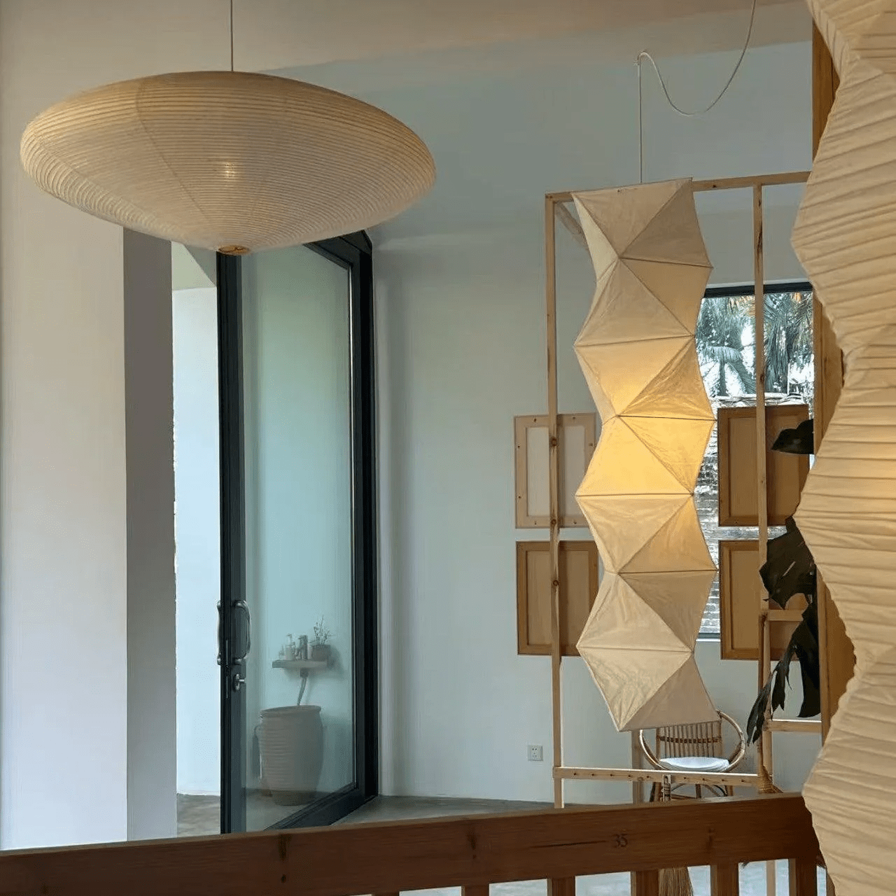 Washi Paper L8 Pendant Light - Blowlighting
