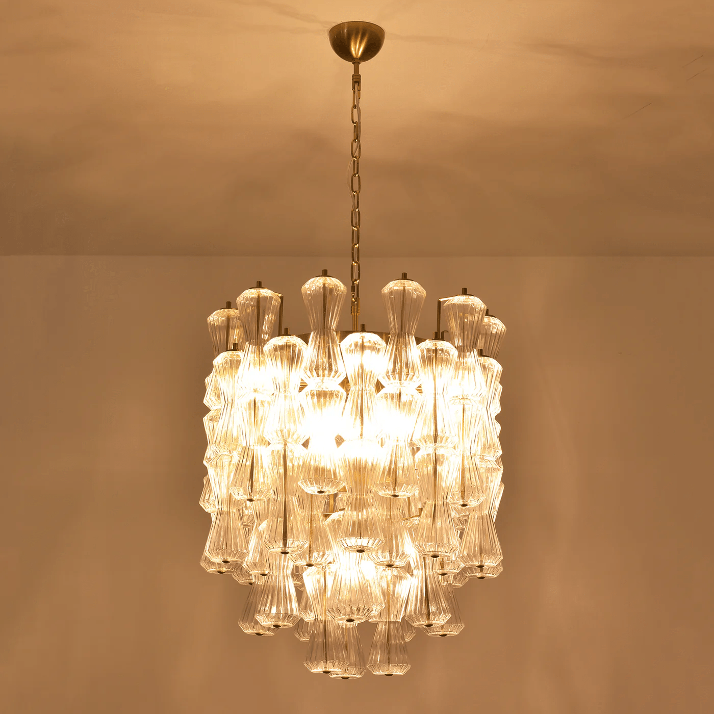 Aurora Chandelier Murano Glass Floral Cascade - Neutralighting