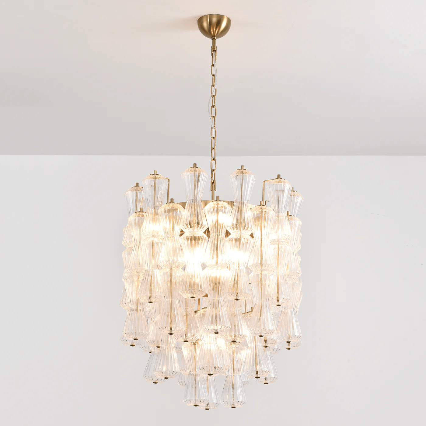 Aurora Chandelier Murano Glass Floral Cascade - Neutralighting